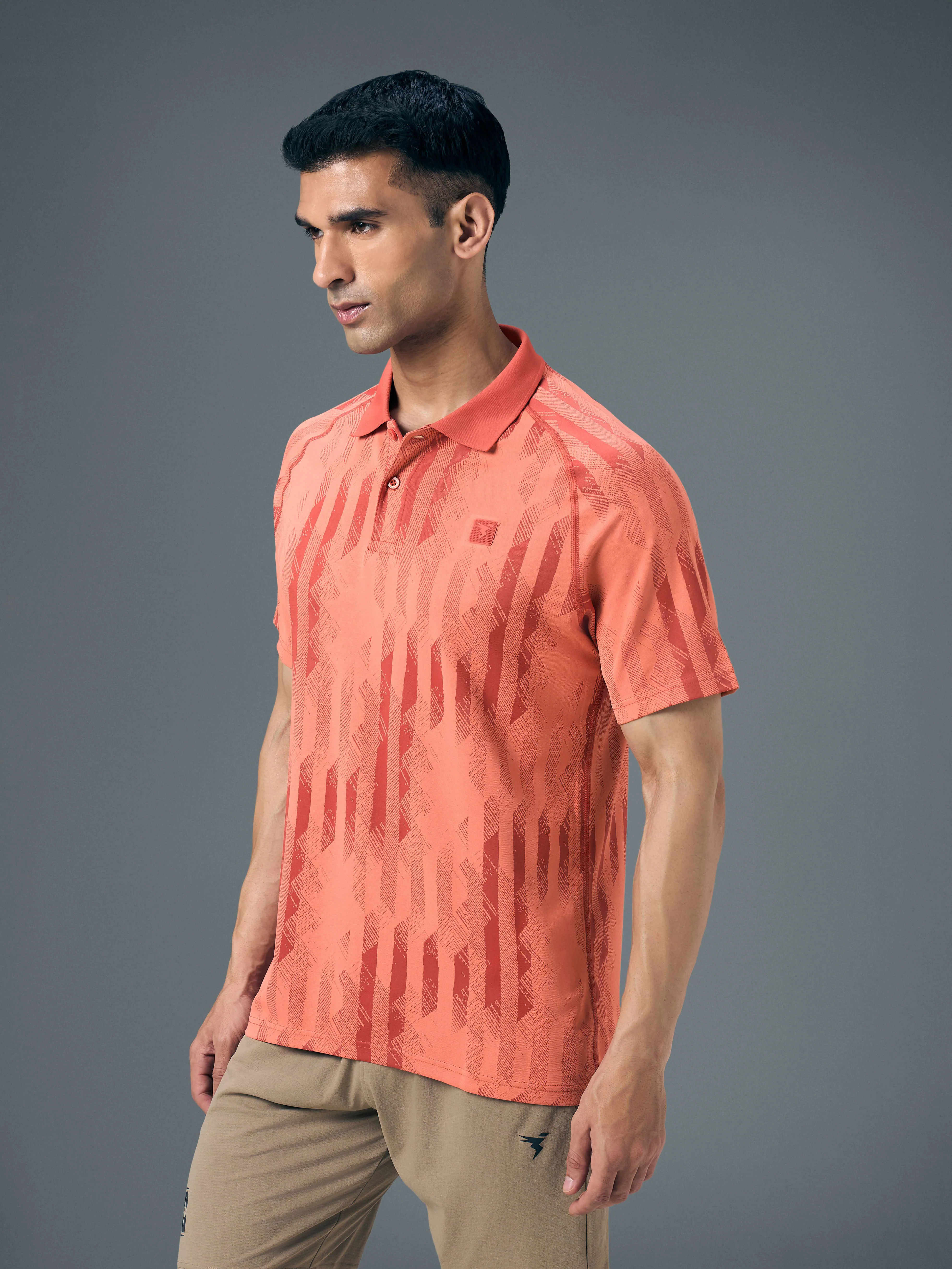 Men Slim Polo Neck T-shirt with DOUBLECOOL - Image 4