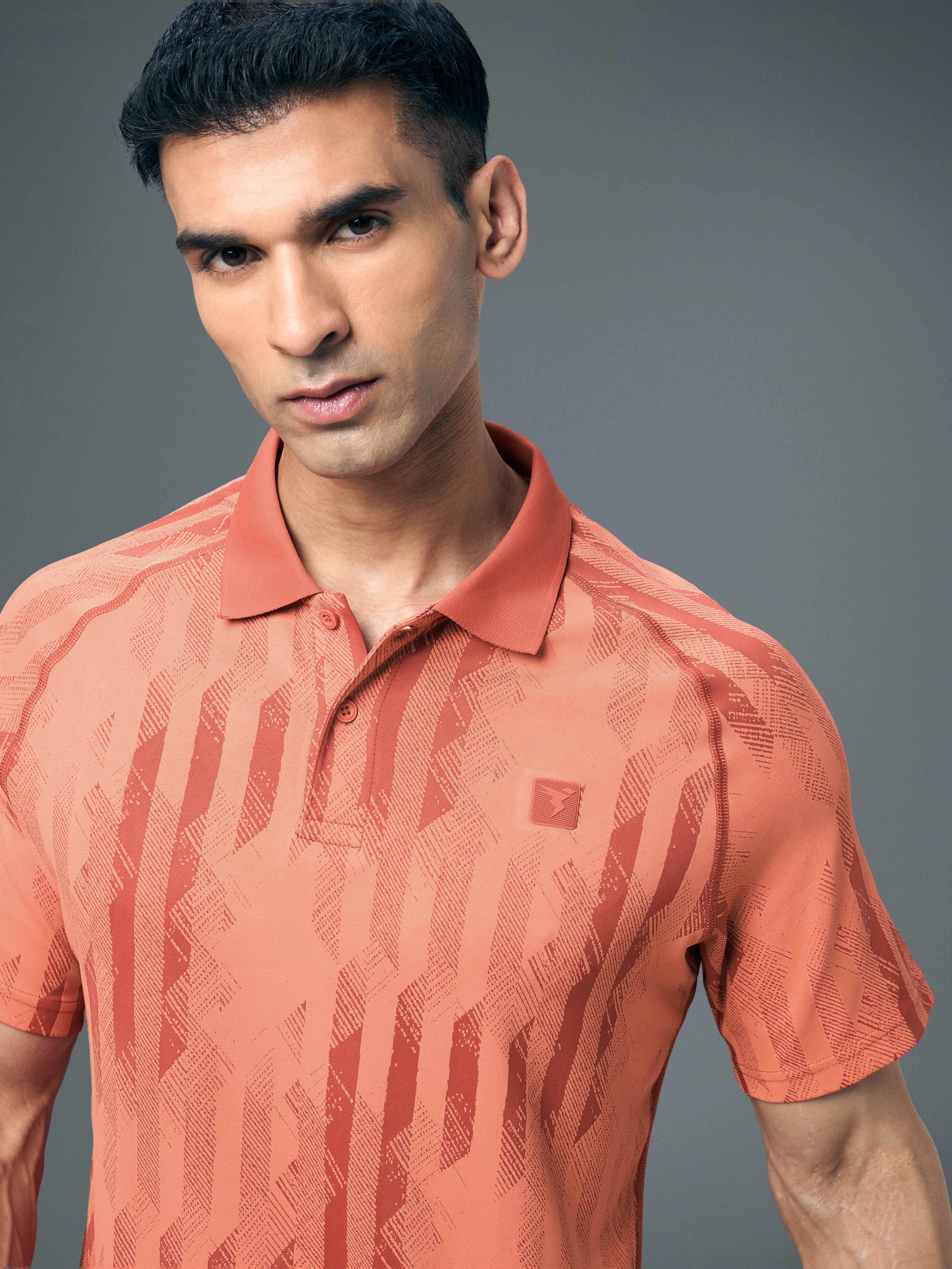 Men Slim Polo Neck T-shirt with DOUBLECOOL - Image 6