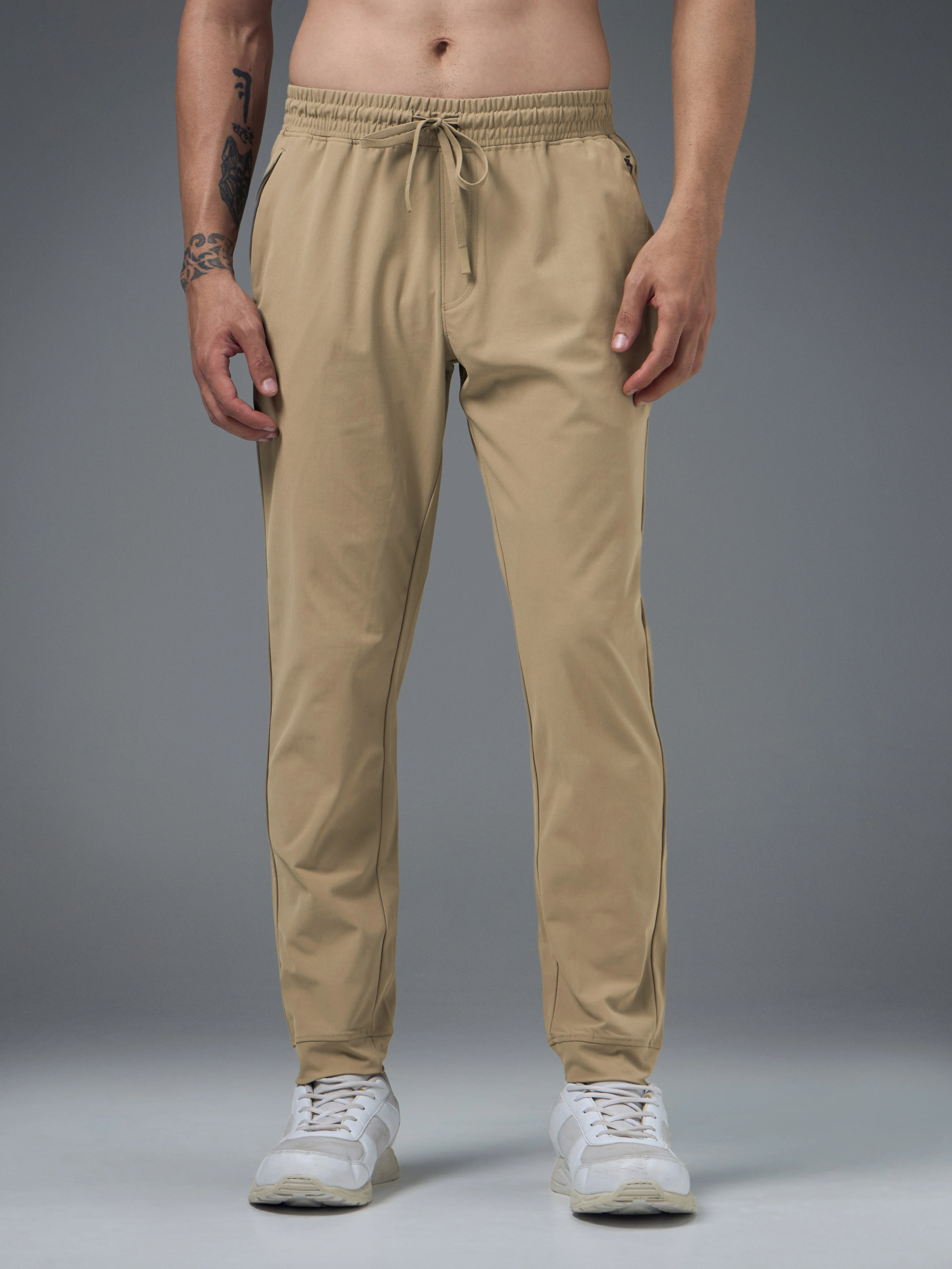 Men Solid Regular Fit Joggers Pants with DURACOOL+ - Image 2