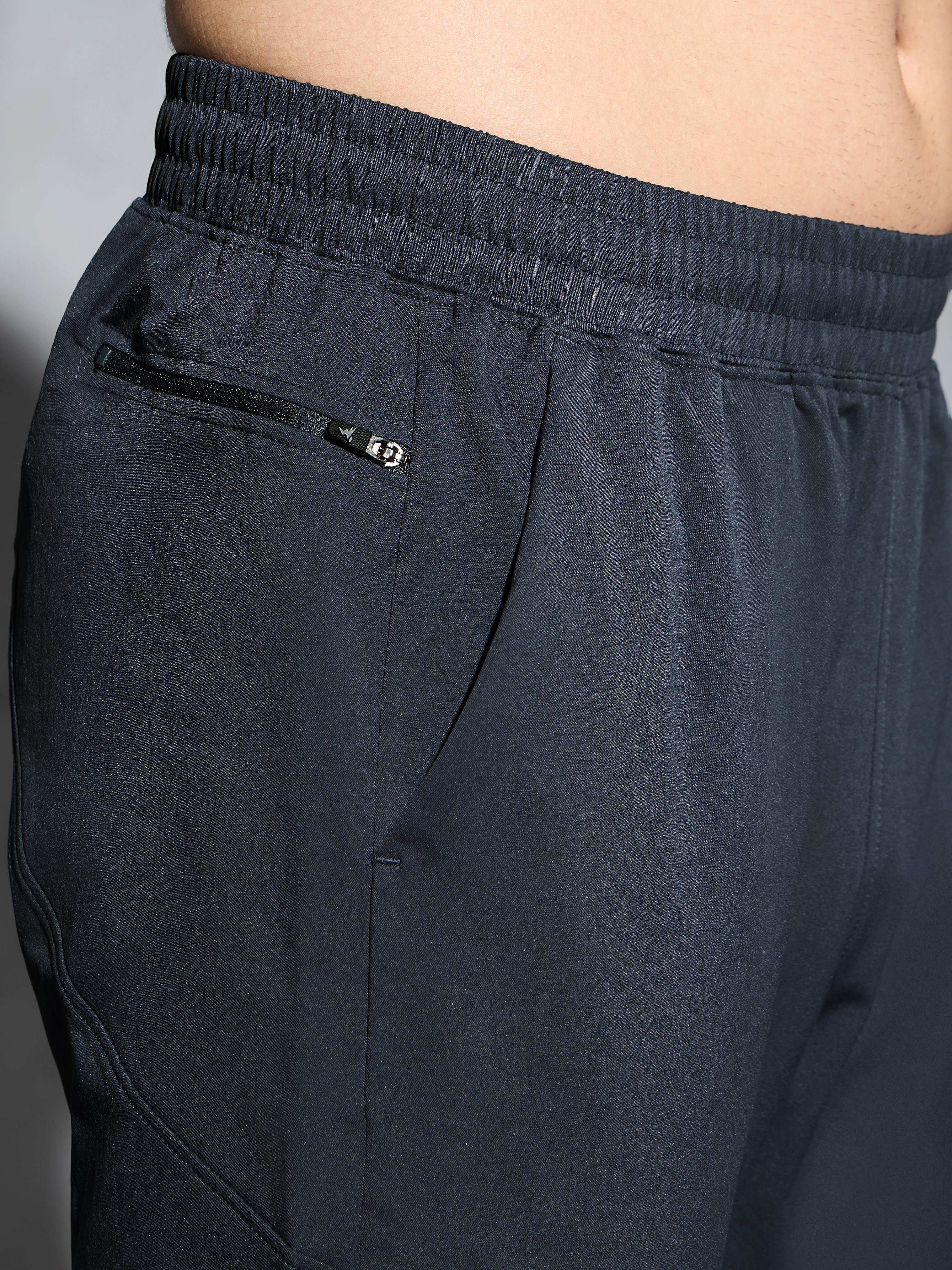 Men Solid Regular Fit Trackpants with TS FLEXI - Image 6