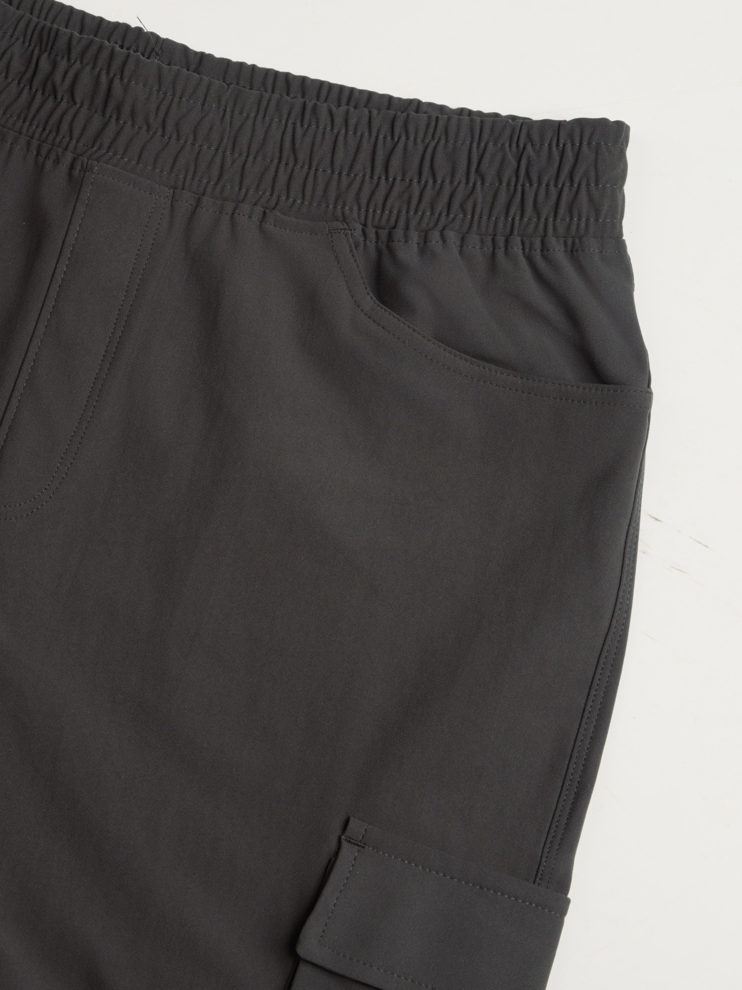 Men Solid Relax Fit 6 Pocket Cargo Trackpants with DURACOOL+ - Image 7