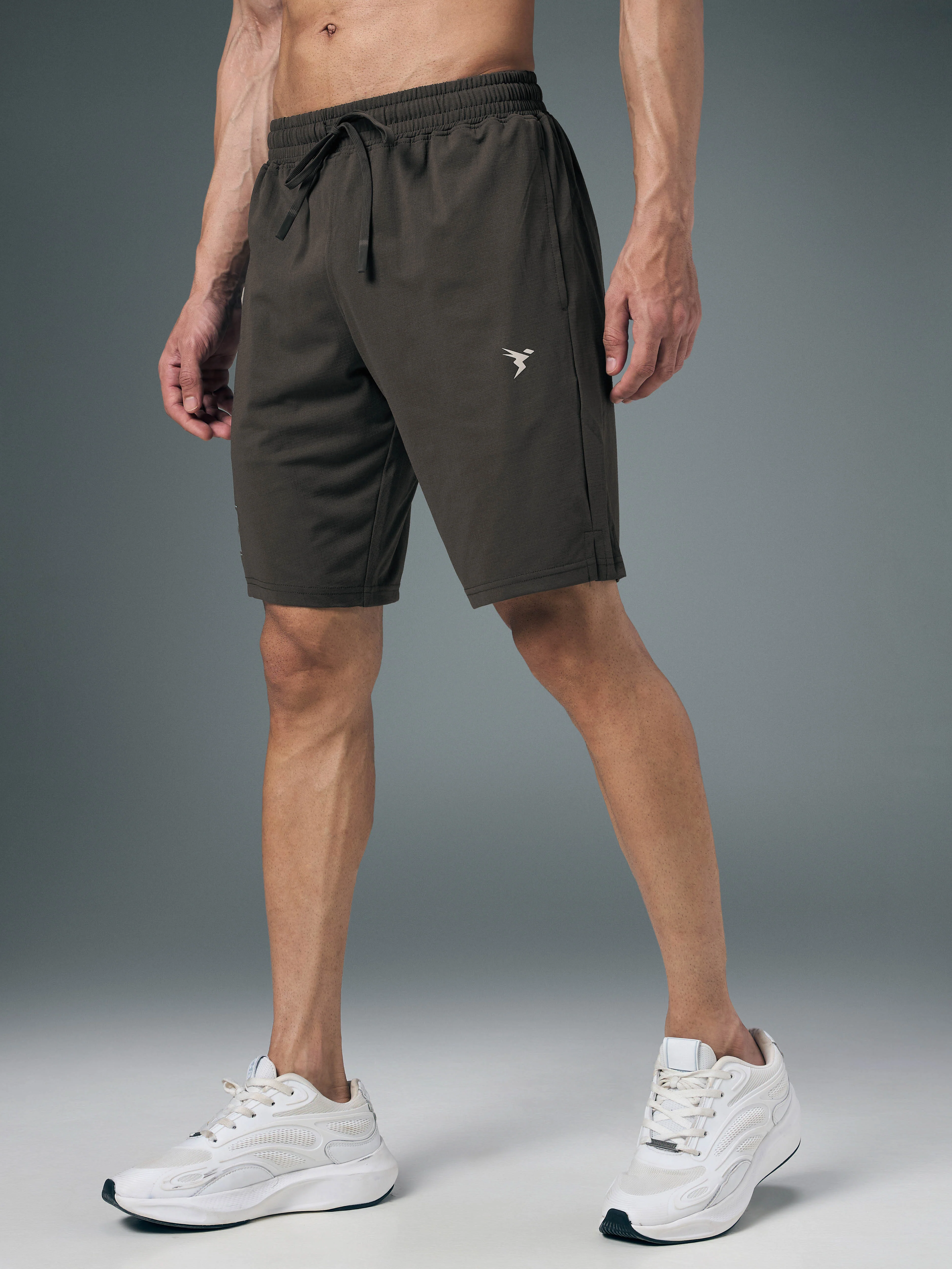 Men Solid Relax Fit Shorts with ELASTO LITE - Image 3