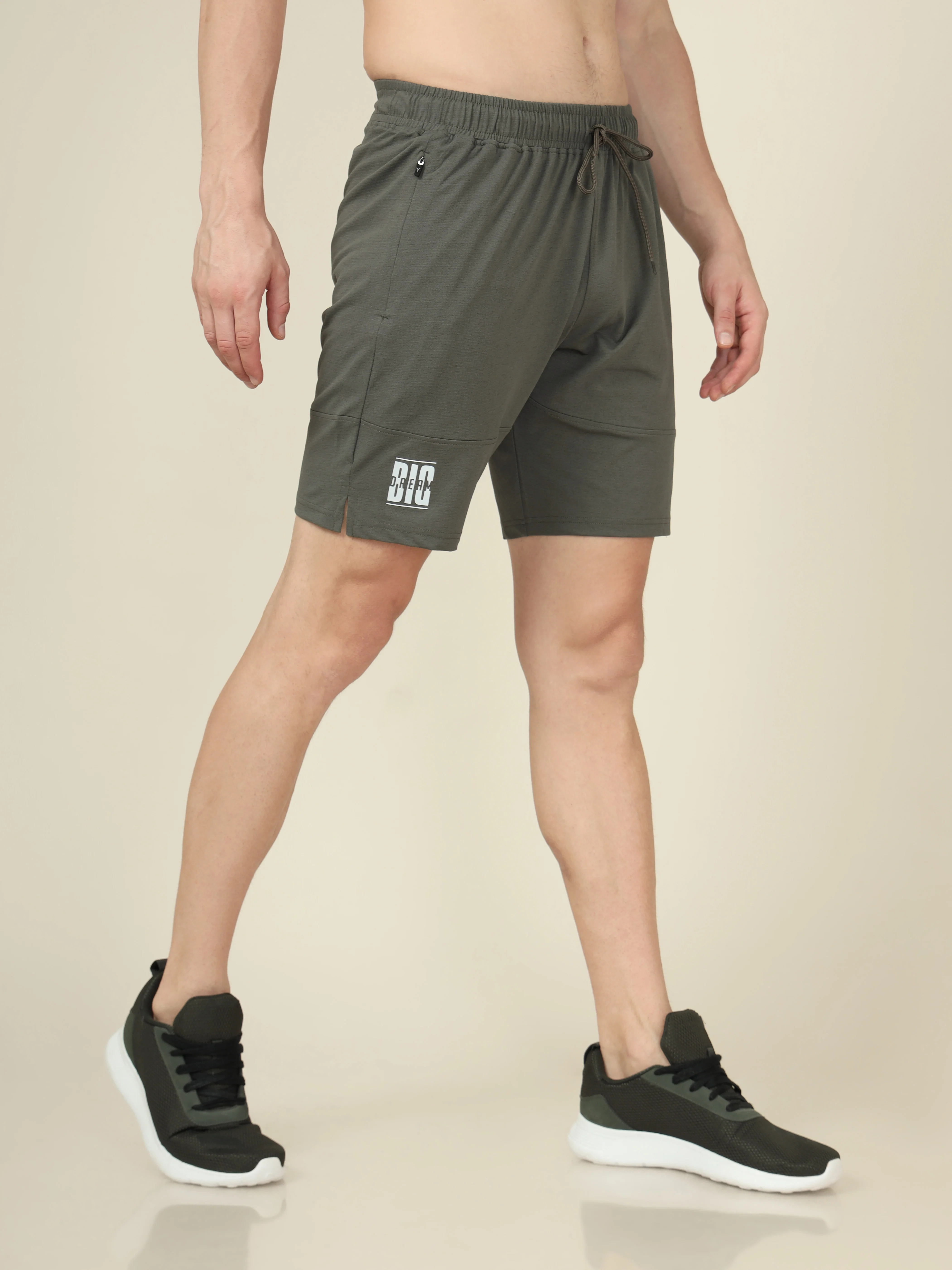 Men Solid Relax Fit Shorts with ELASTO LITE - Image 4