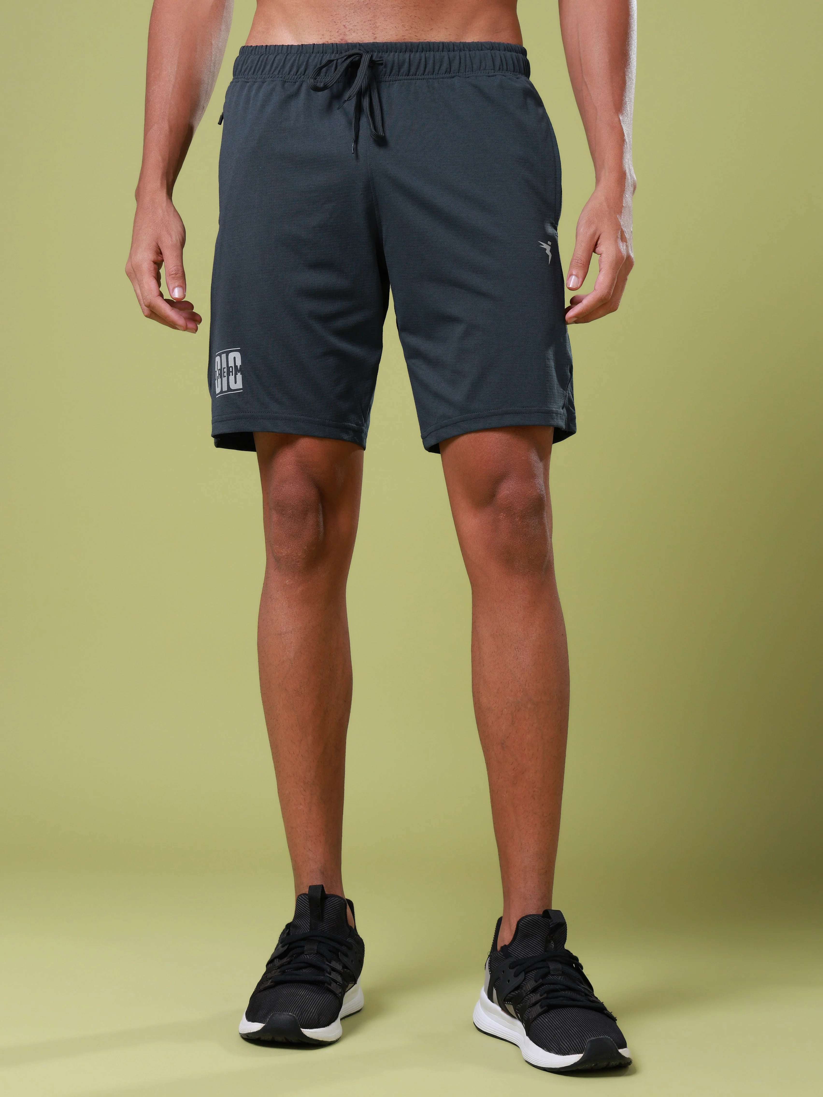 Men Solid Relax Fit Shorts with ELASTO LITE - Image 3