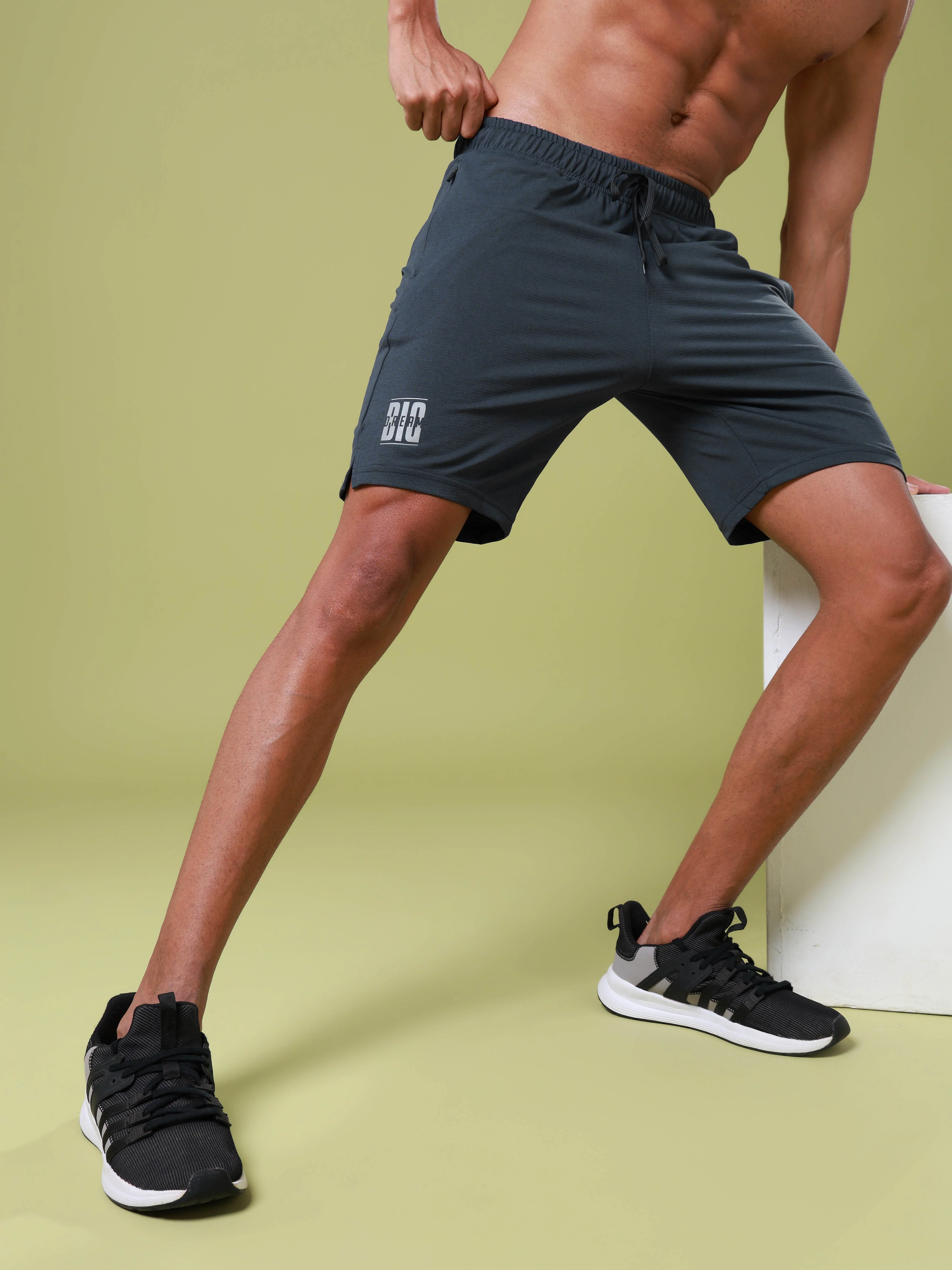 Men Solid Relax Fit Shorts with ELASTO LITE - Image 5