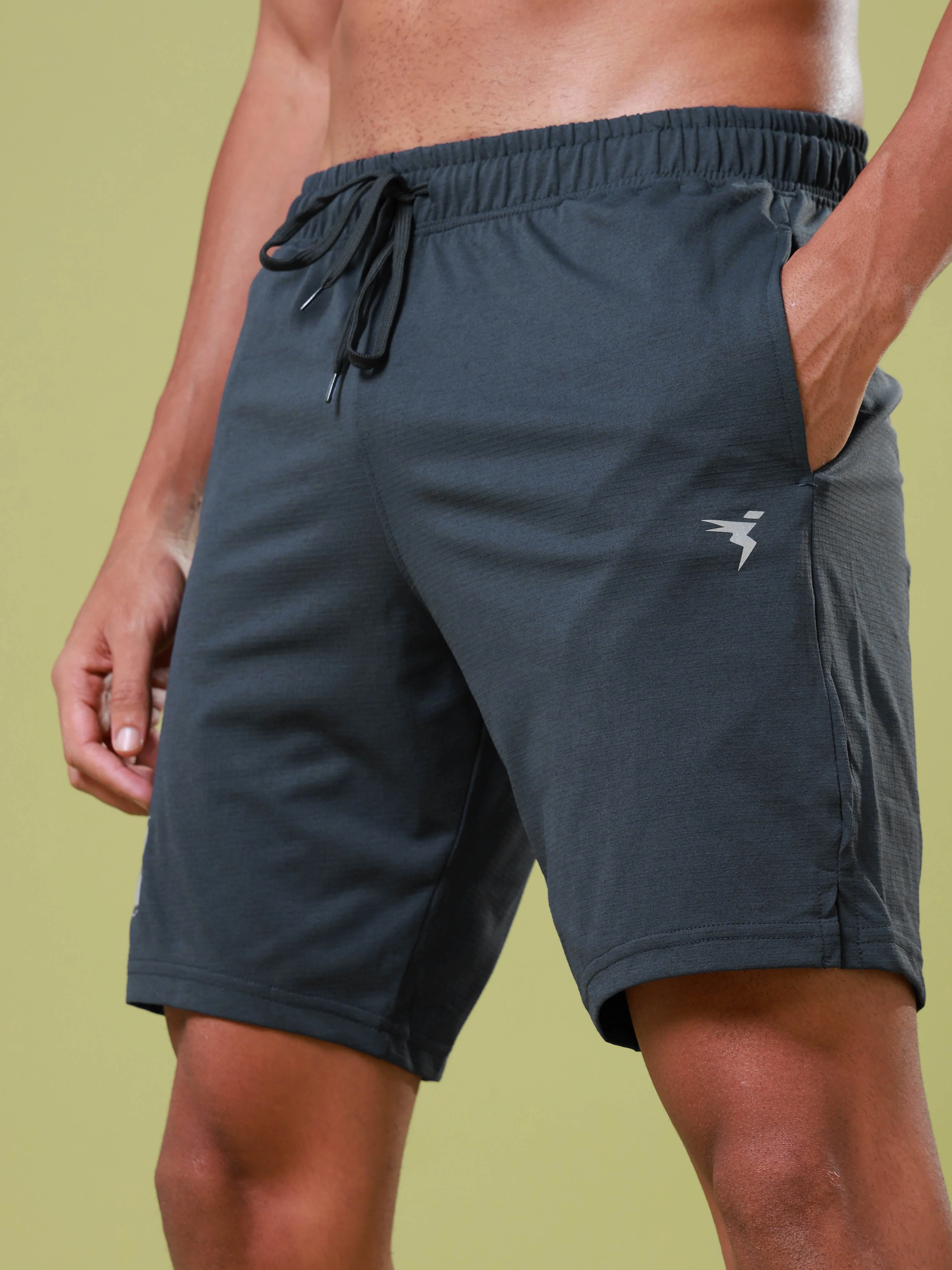 Men Solid Relax Fit Shorts with ELASTO LITE - Image 7