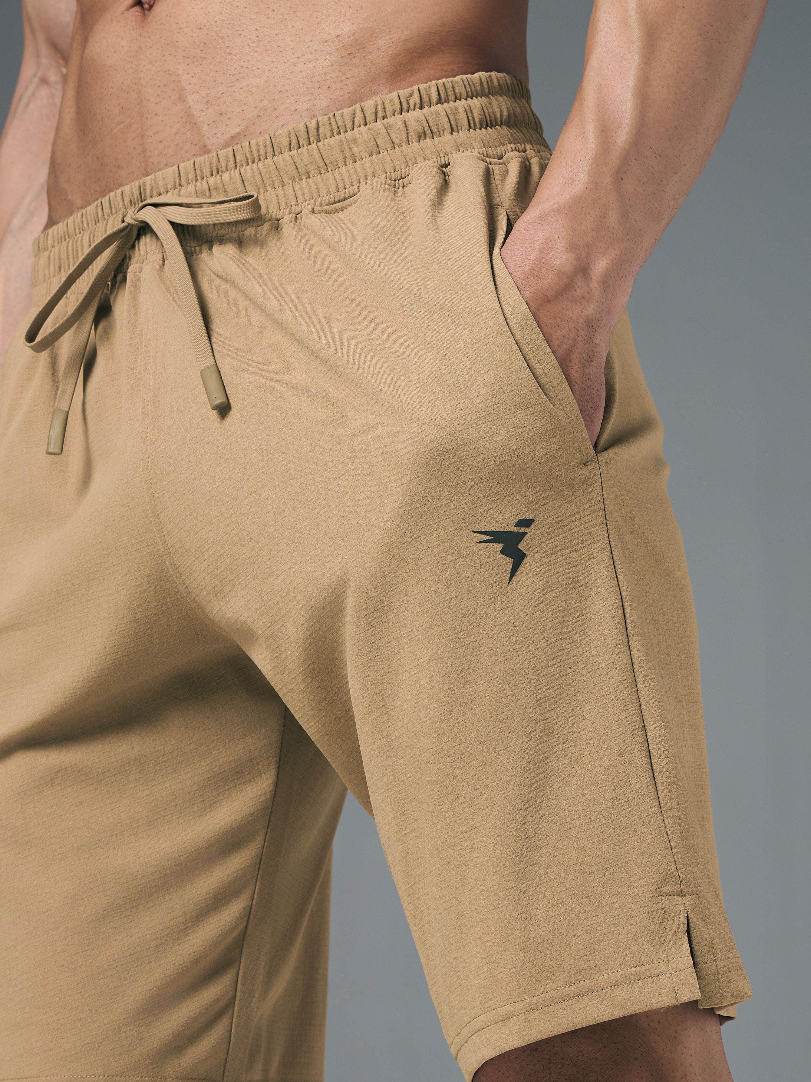 Men Solid Relax Fit Shorts with ELASTO LITE - Image 5