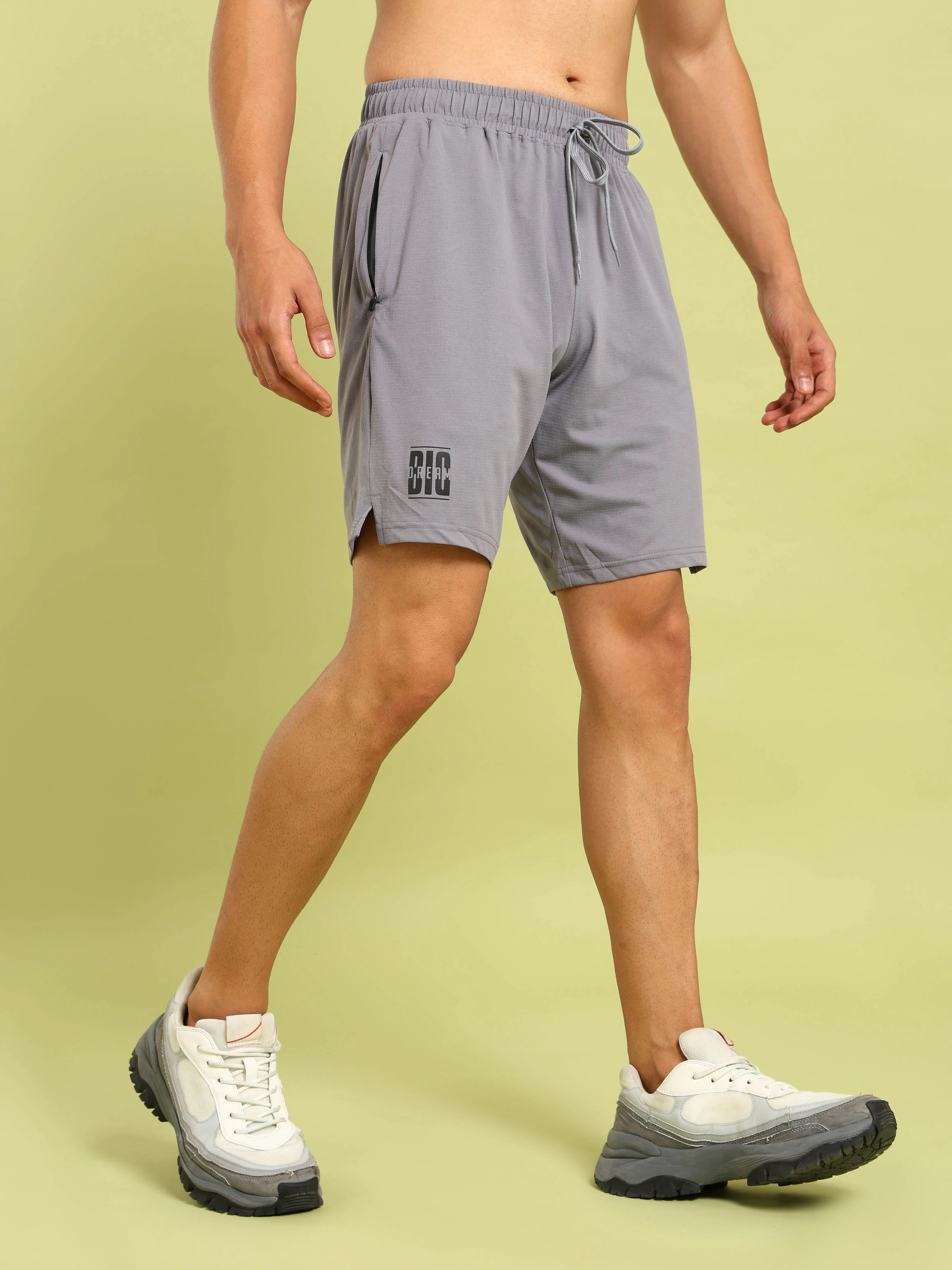 Men Solid Relax Fit Shorts with ELASTO LITE