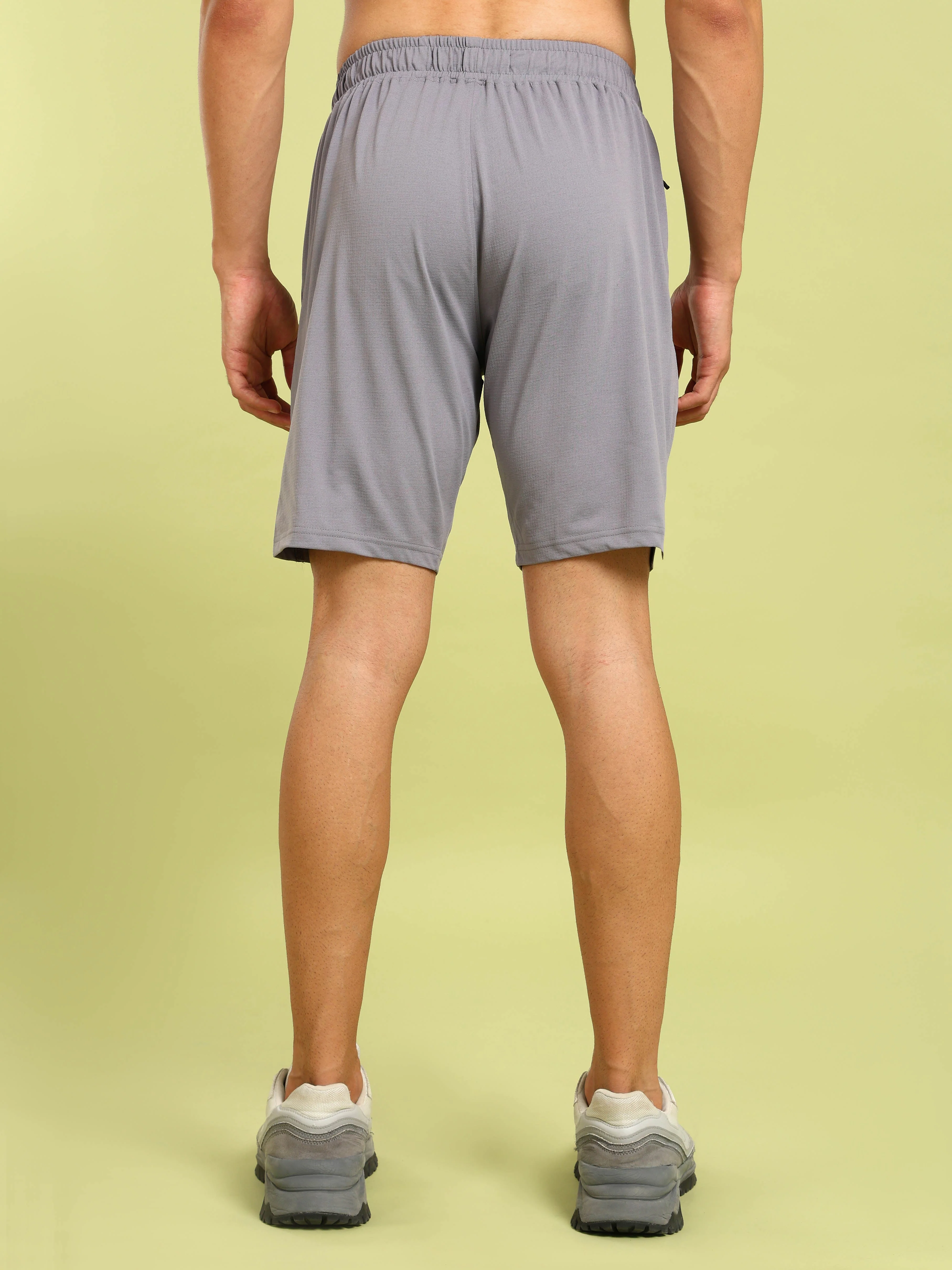 Men Solid Relax Fit Shorts with ELASTO LITE - Image 4