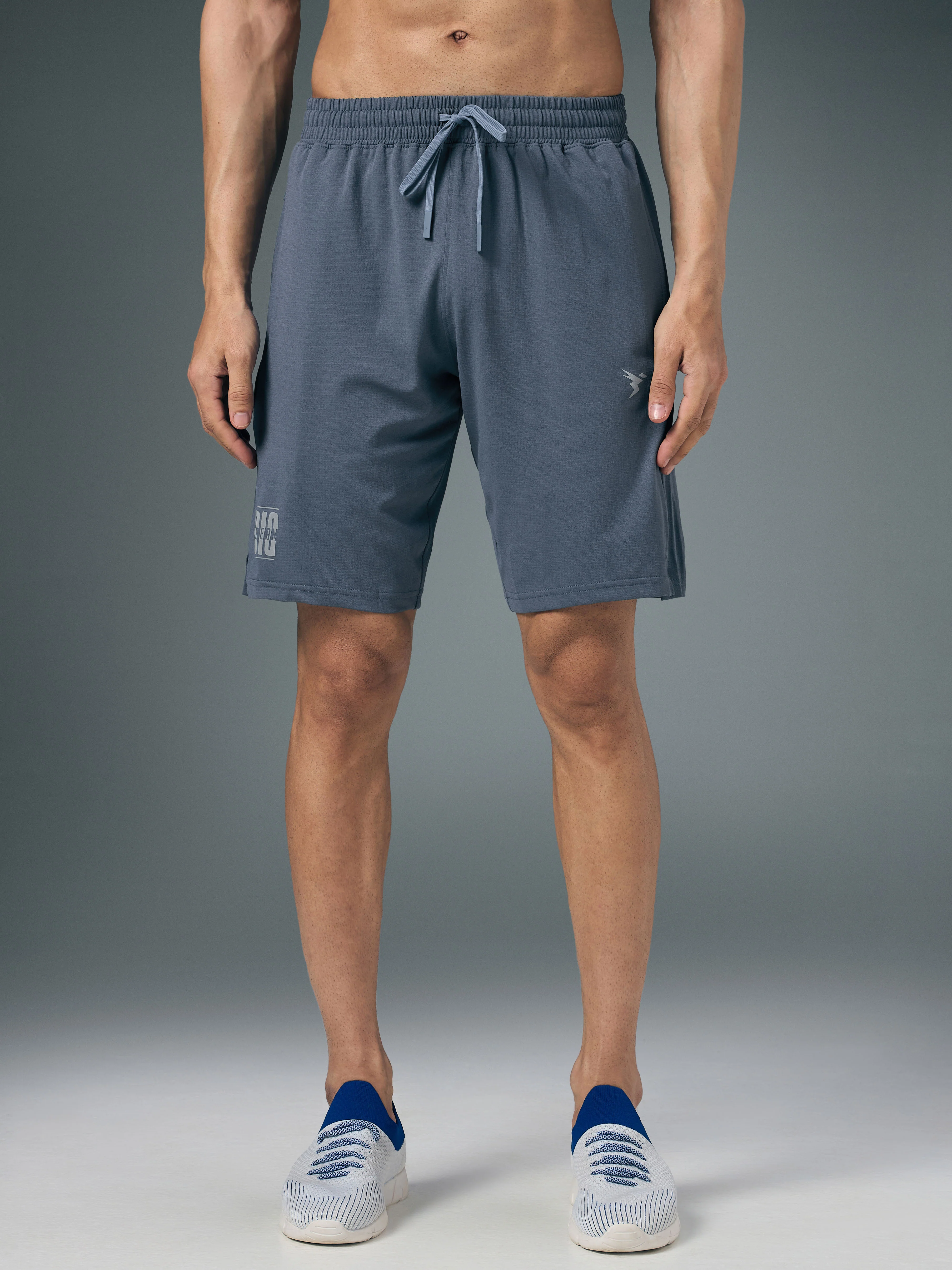 Men Solid Relax Fit Shorts with ELASTO LITE - Image 2