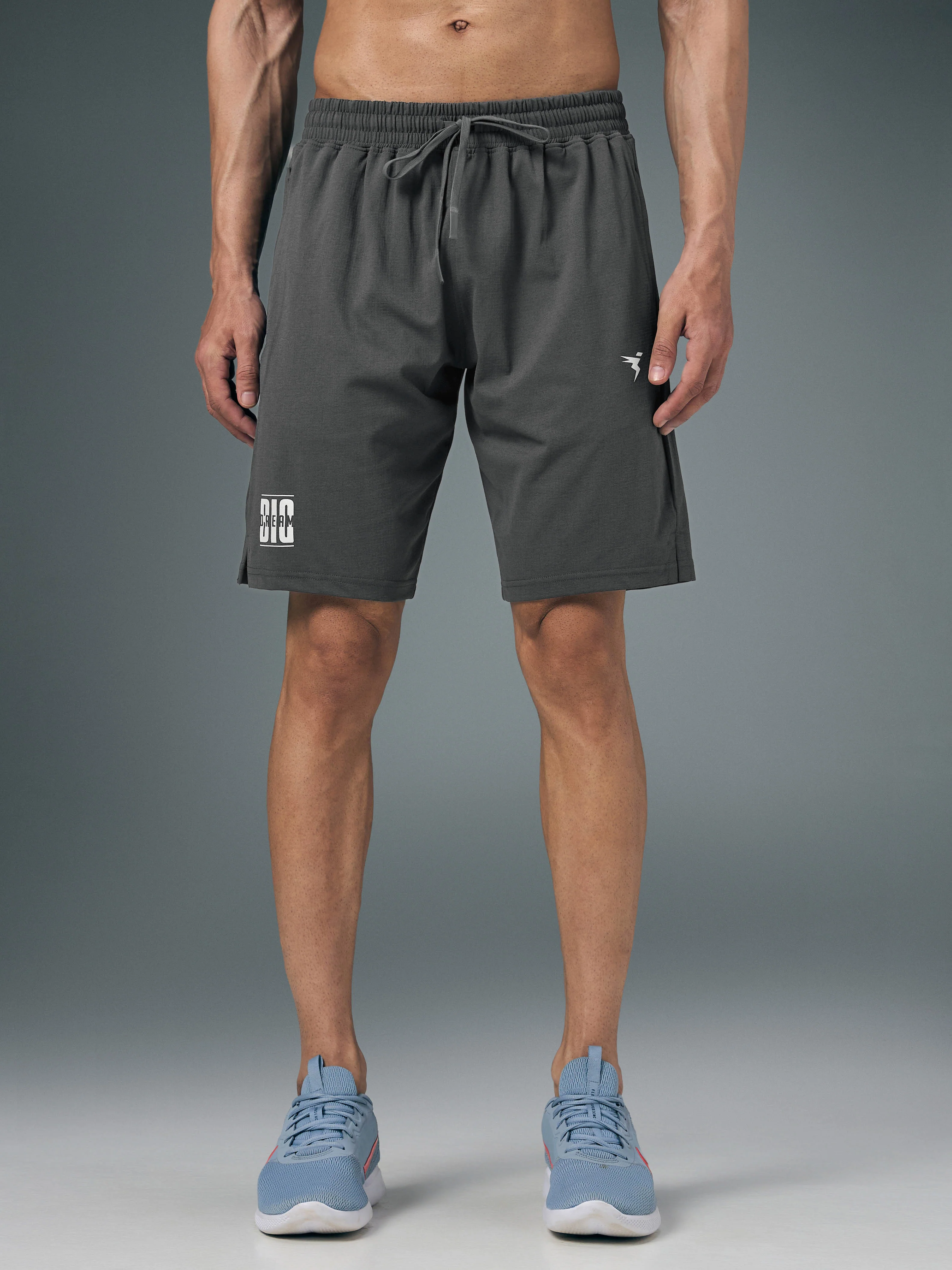 Men Solid Relax Fit Shorts with ELASTO LITE - Image 2