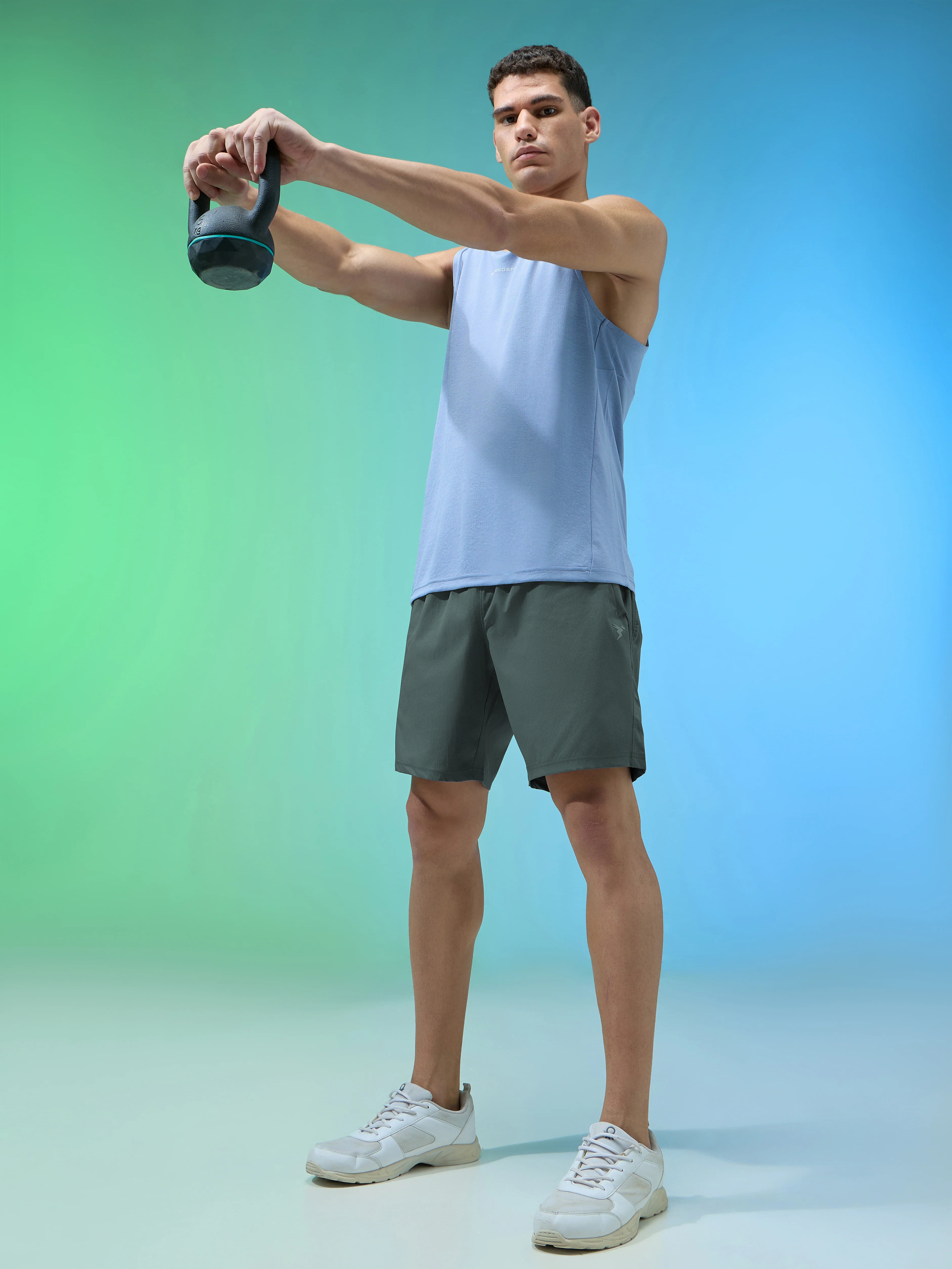 Men Solid Relax Fit Shorts with TECHNOLITE - Image 4