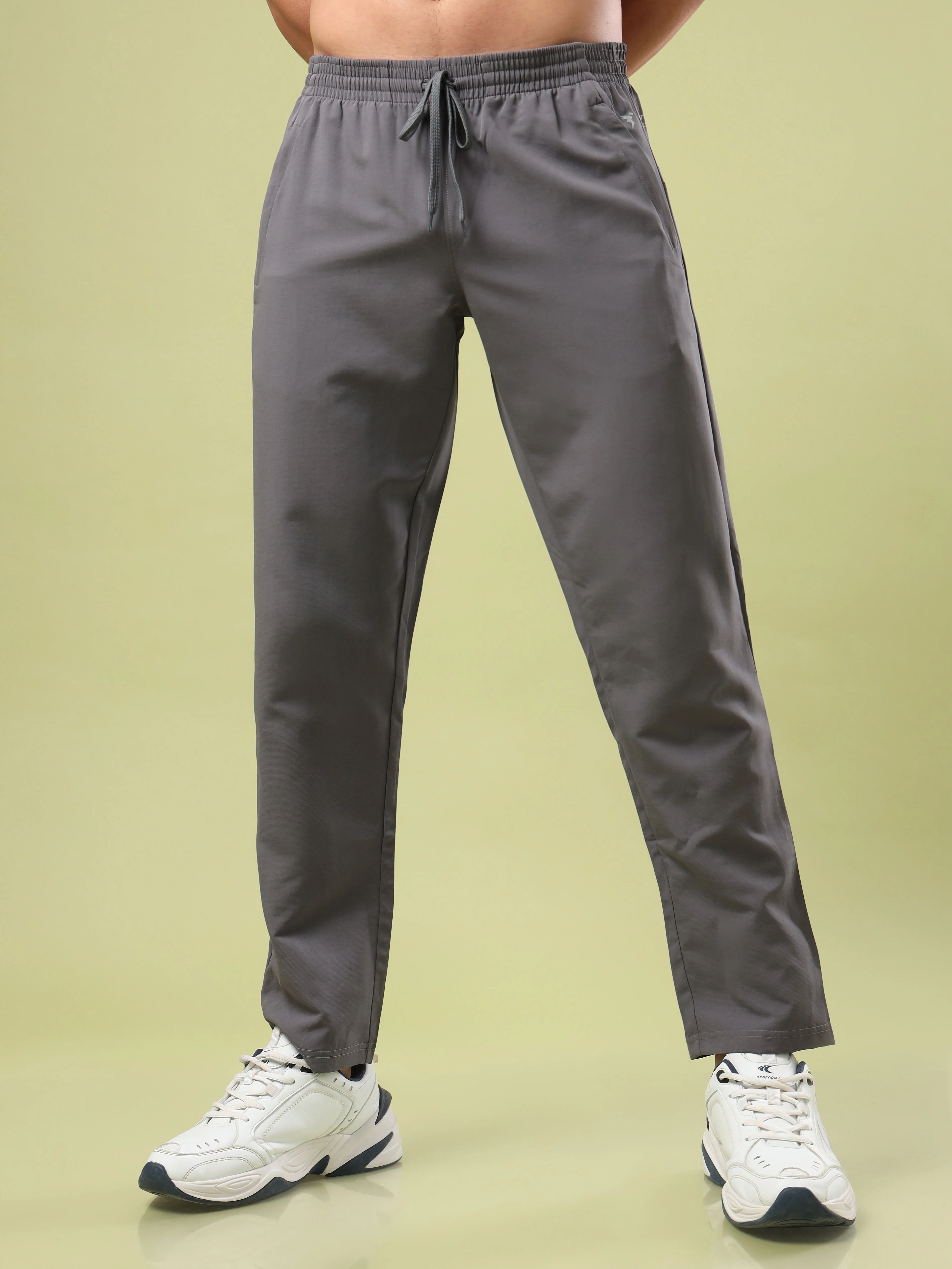 Men Solid Relax Fit Sports Trackpants with TECHNO LITE - Image 2