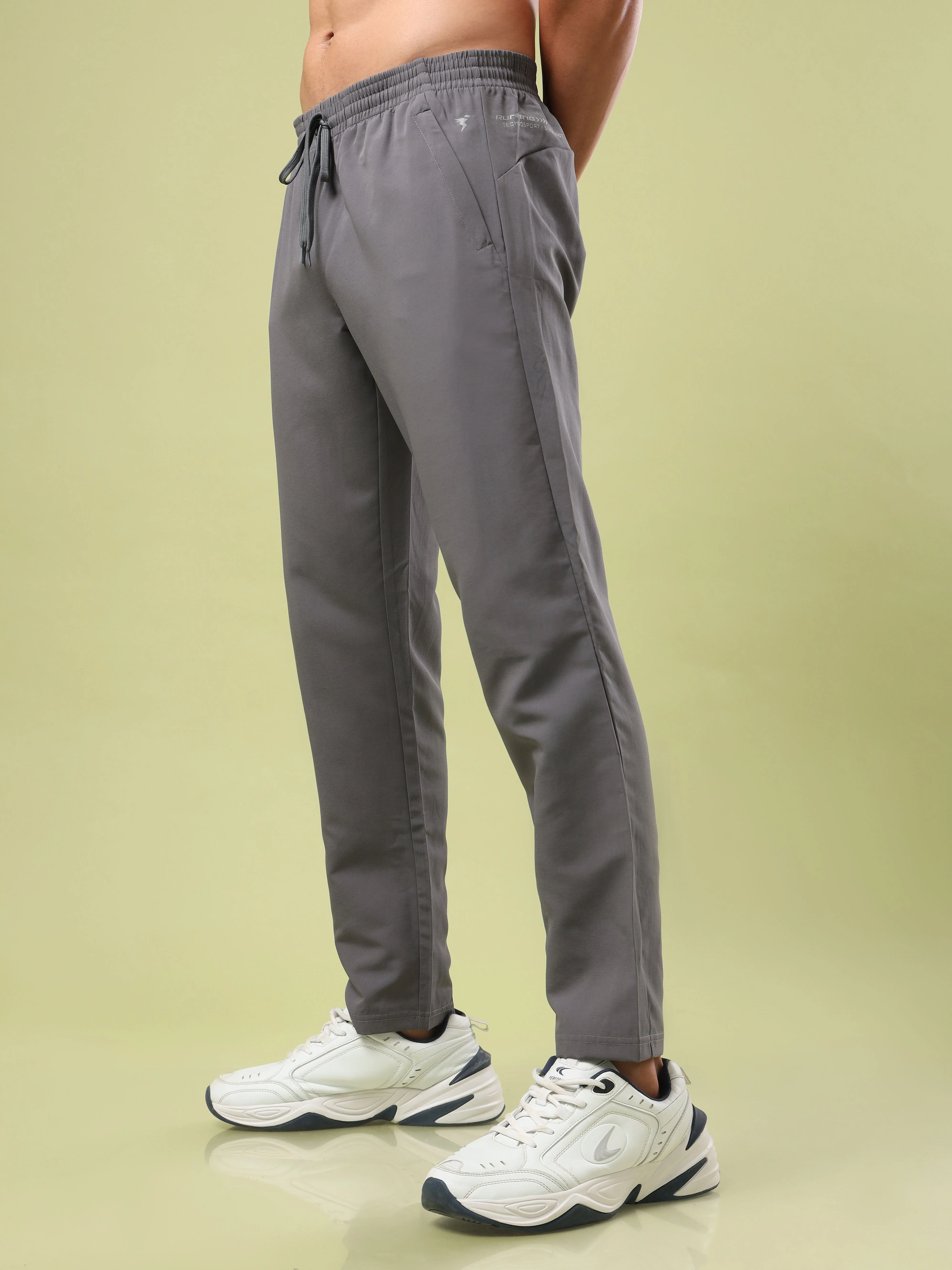 Men Solid Relax Fit Sports Trackpants with TECHNO LITE - Image 4