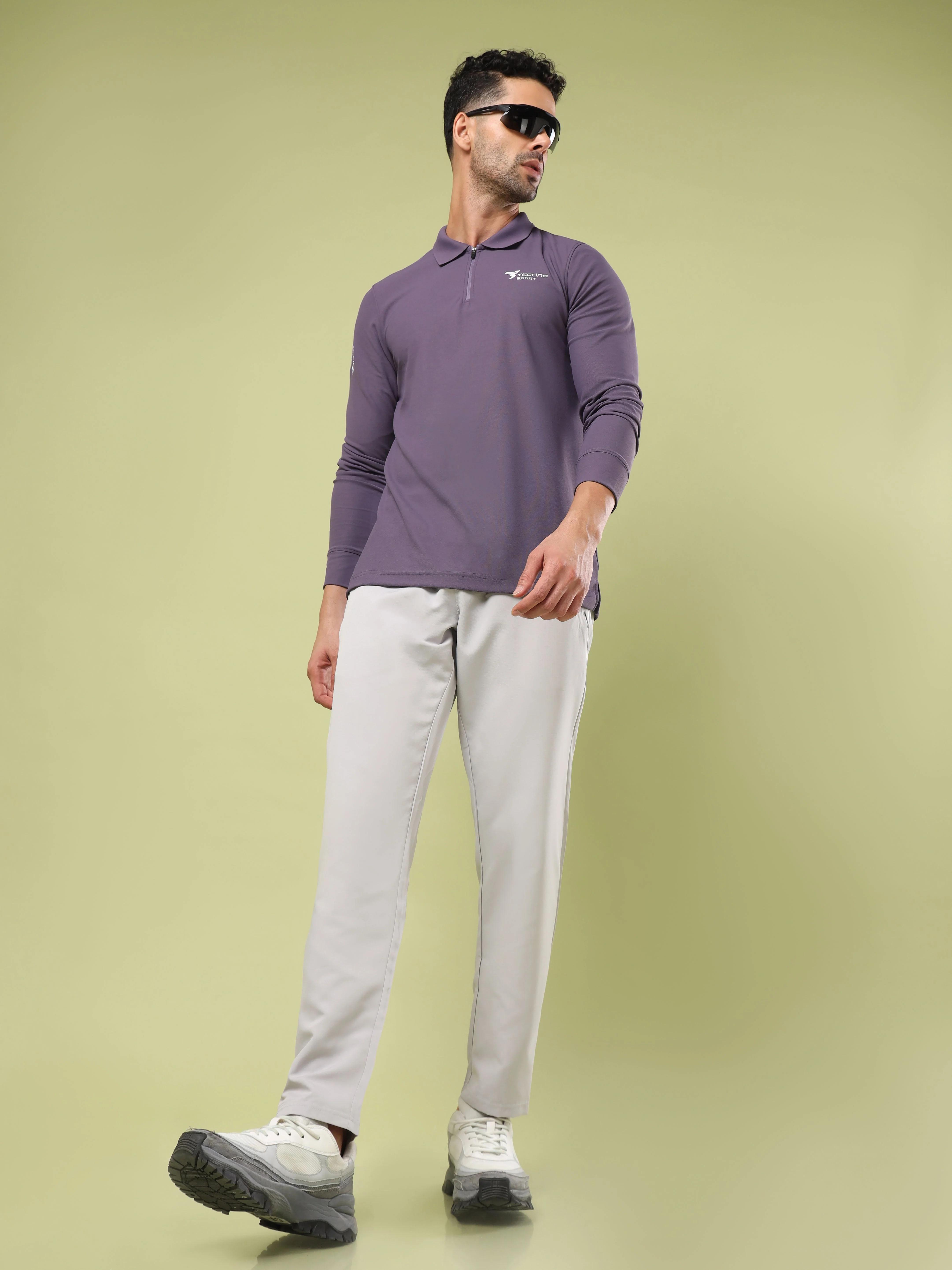 Men Solid Relax Fit Sports Trackpants with TECHNO LITE - Image 5