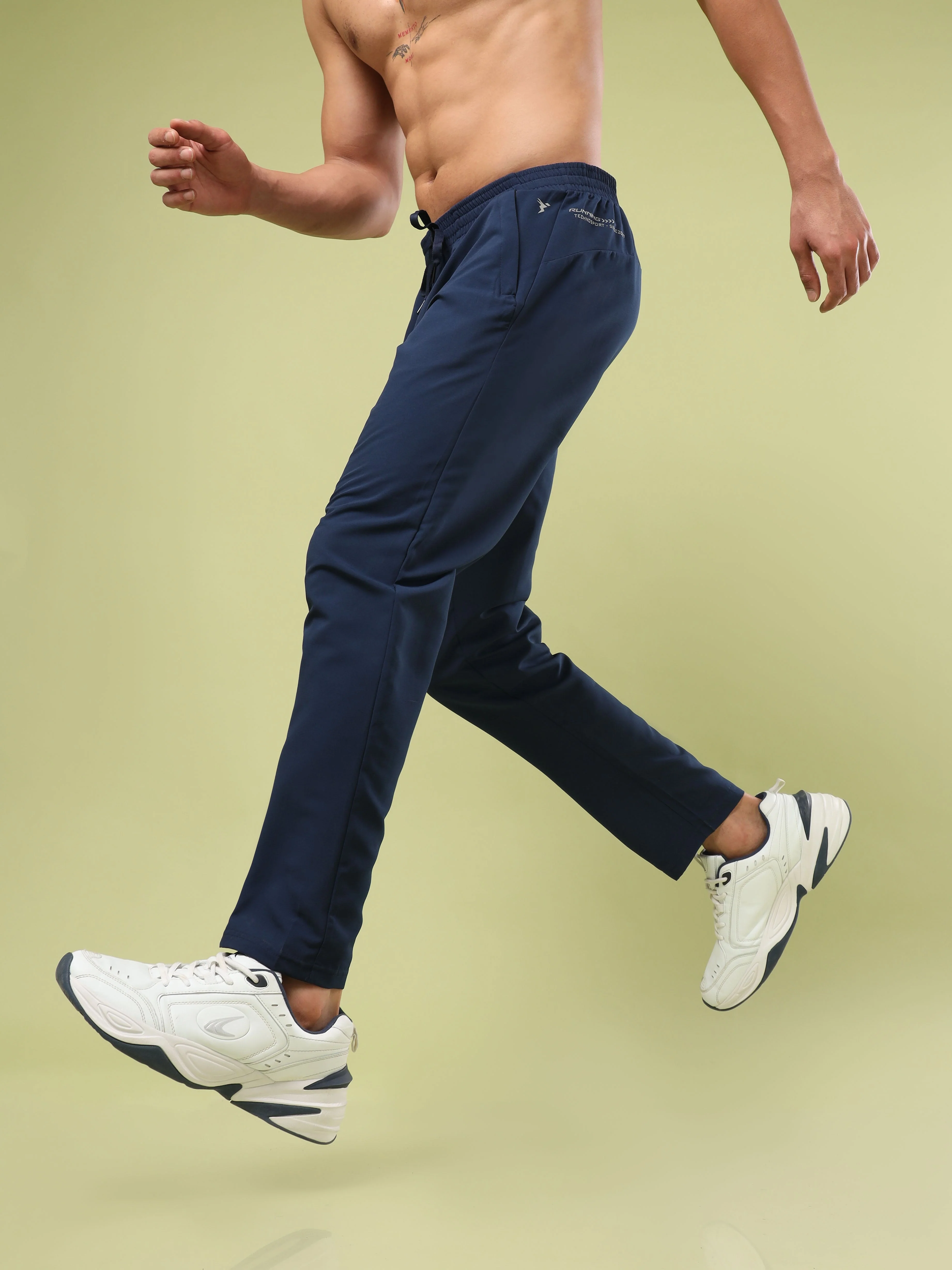 Men Solid Relax Fit Sports Trackpants with TECHNO LITE - Image 2