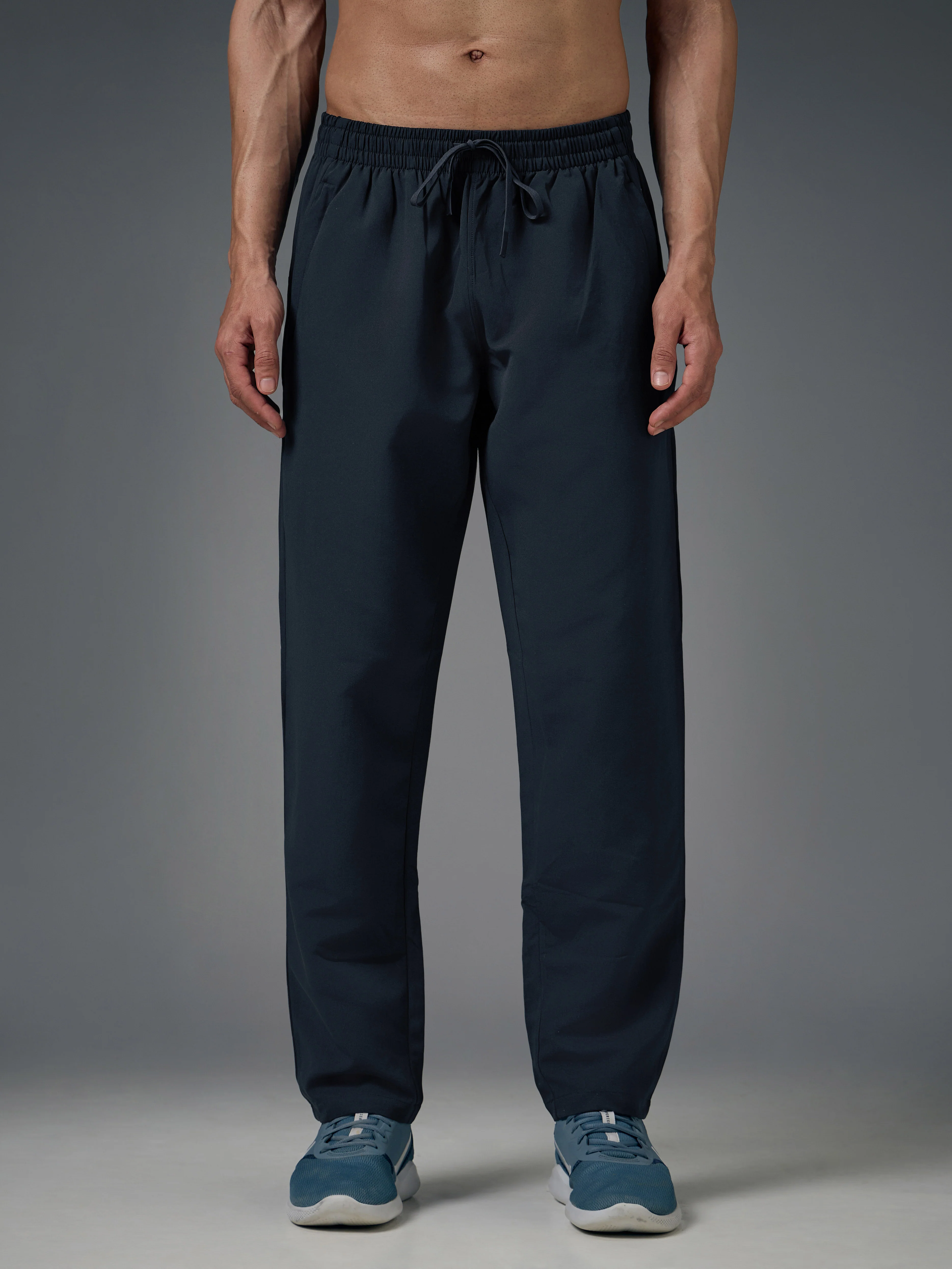 Men Solid Relax Fit Sports Trackpants with TECHNO LITE - Image 2