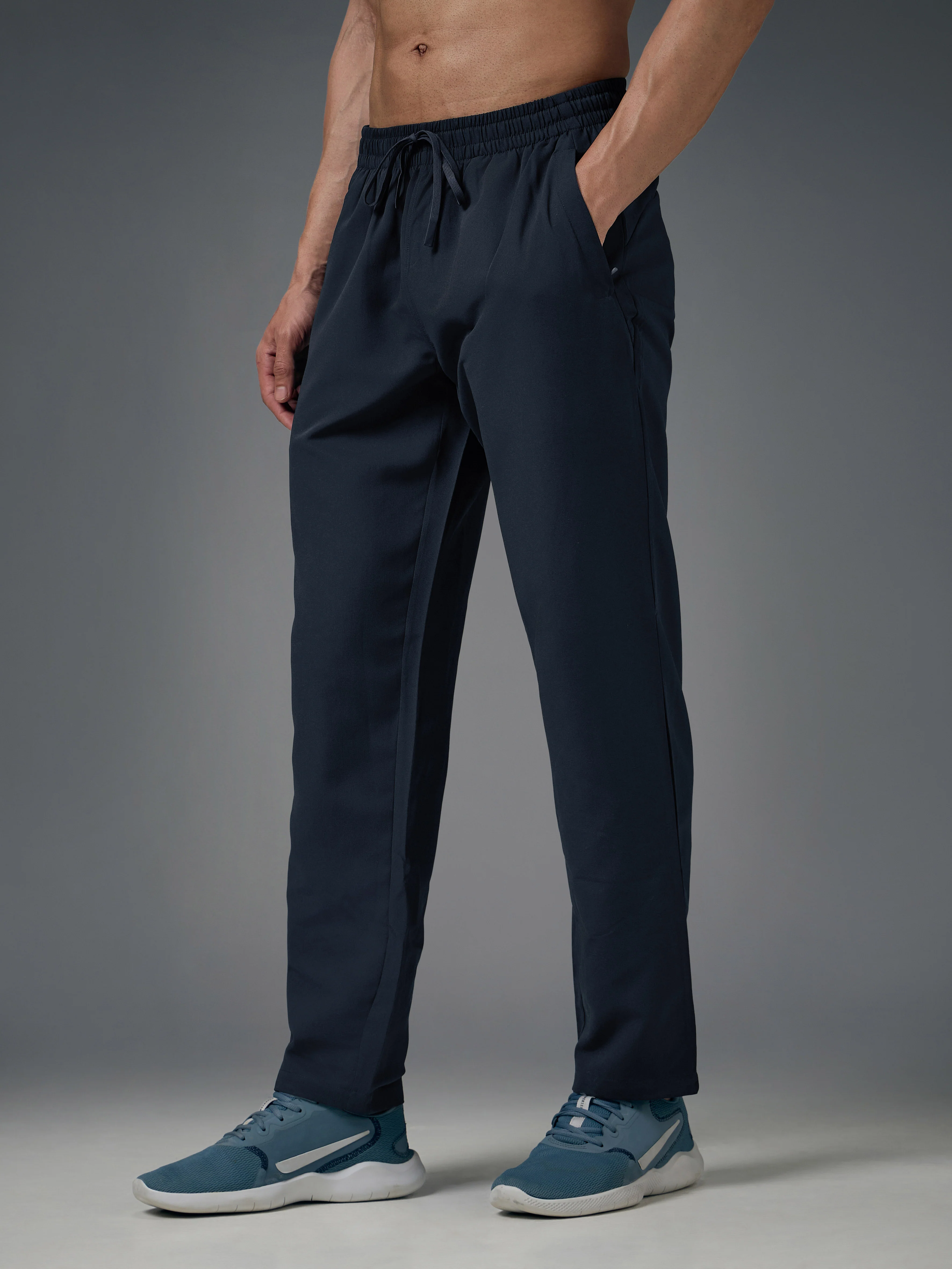 Men Solid Relax Fit Sports Trackpants with TECHNO LITE - Image 4