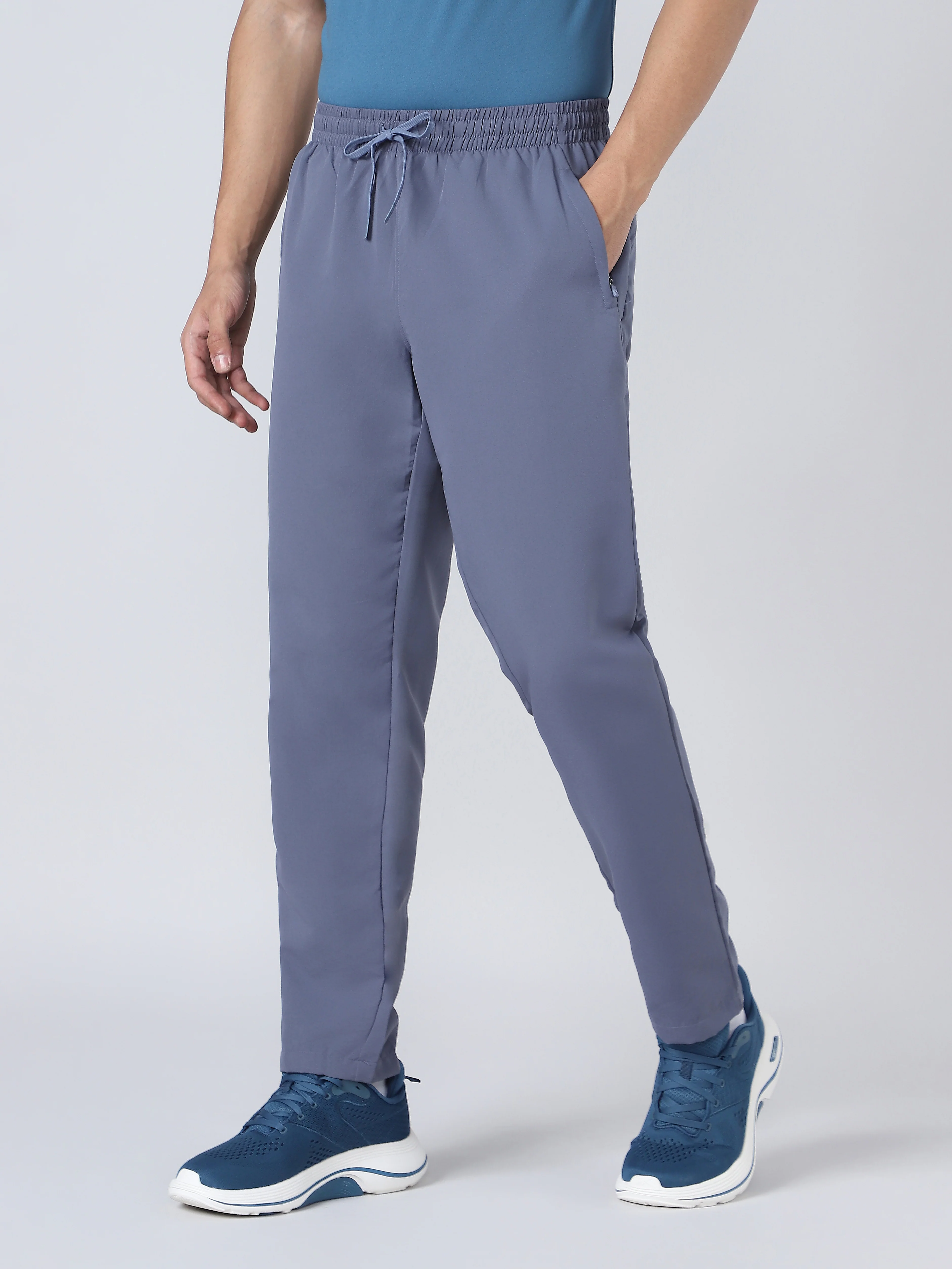 Men Solid Relax Fit Sports Trackpants with TECHNO LITE - Image 3