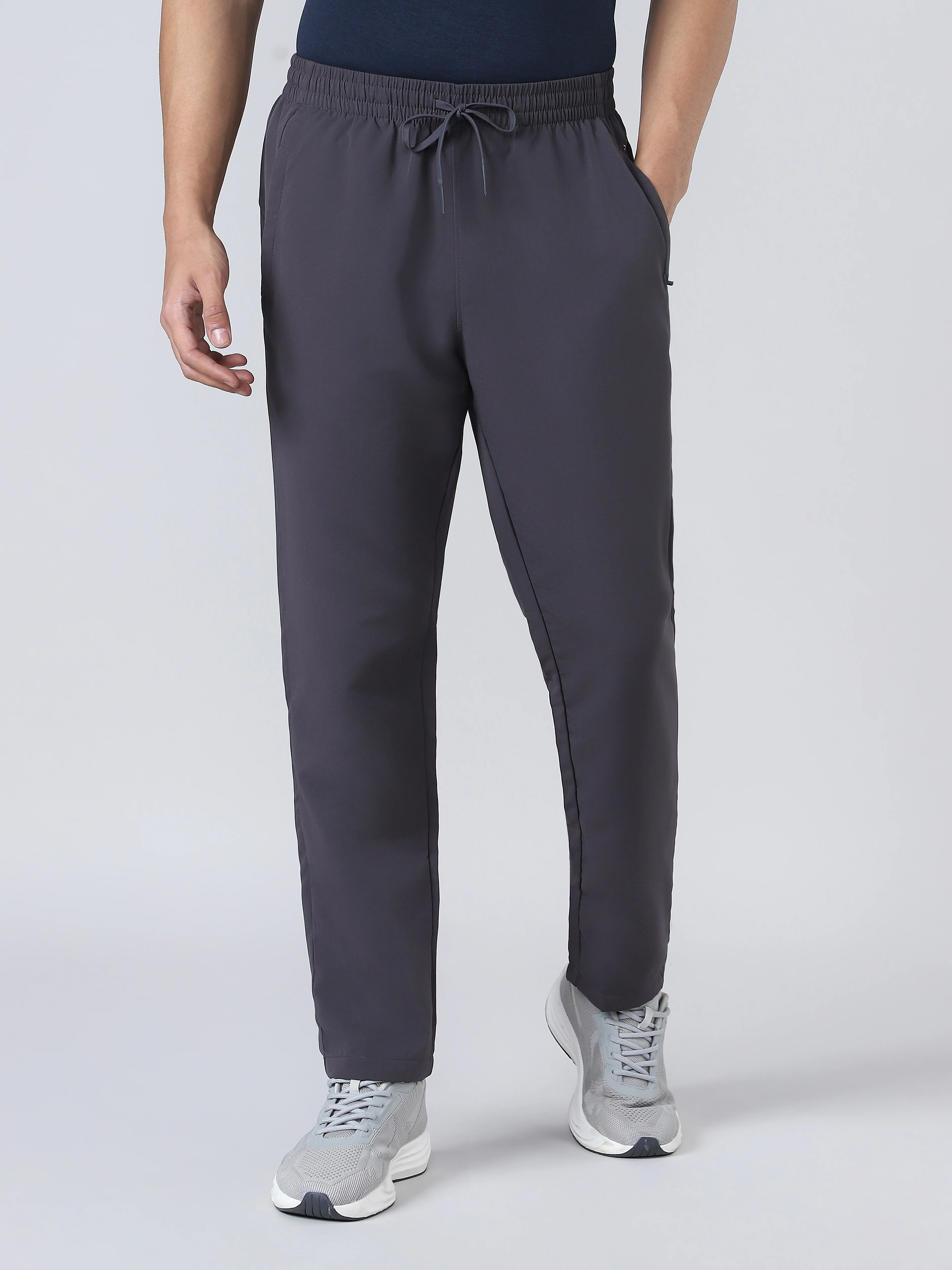 Men Solid Relax Fit Sports Trackpants with TECHNO LITE