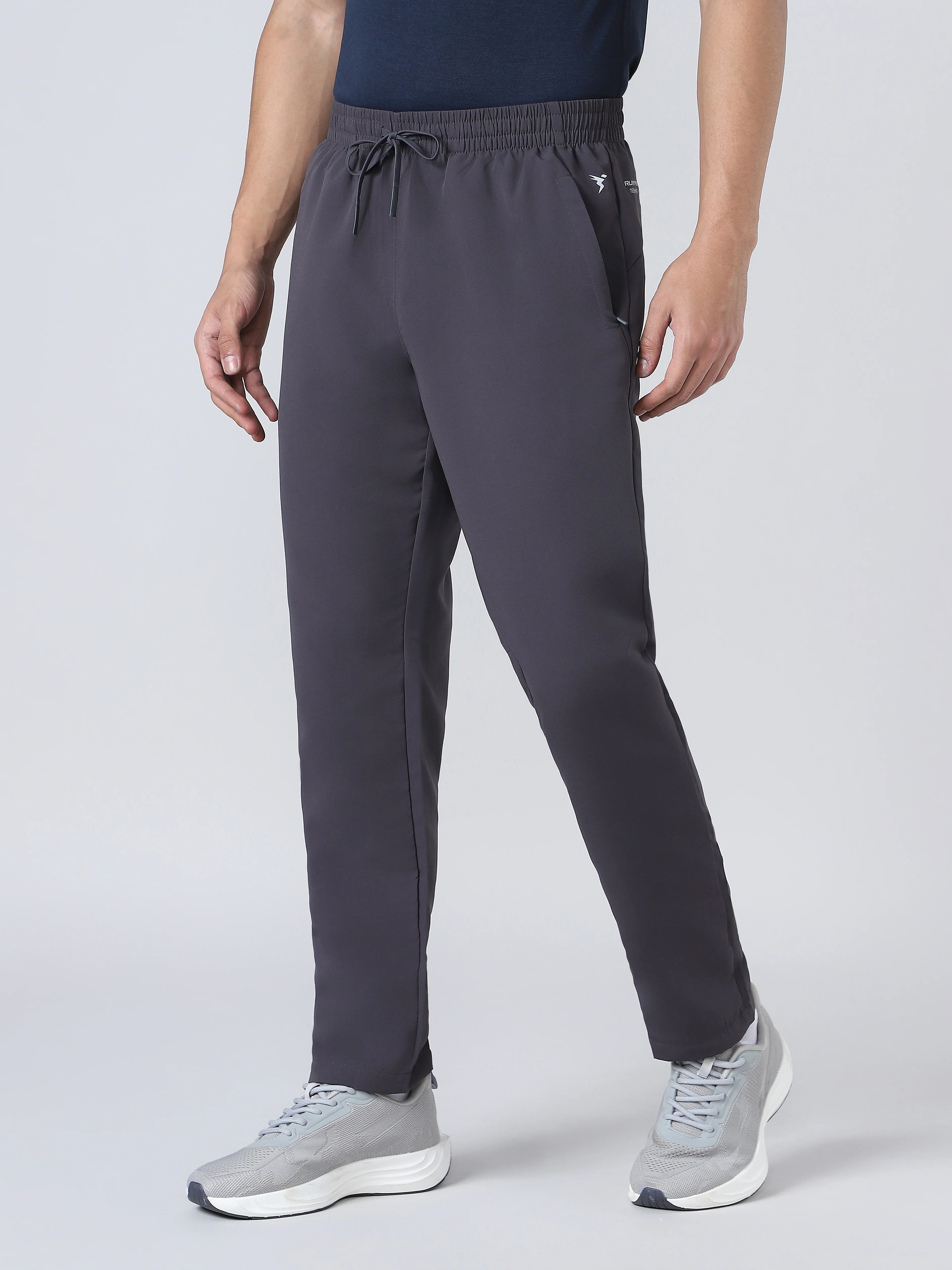 Men Solid Relax Fit Sports Trackpants with TECHNO LITE - Image 3
