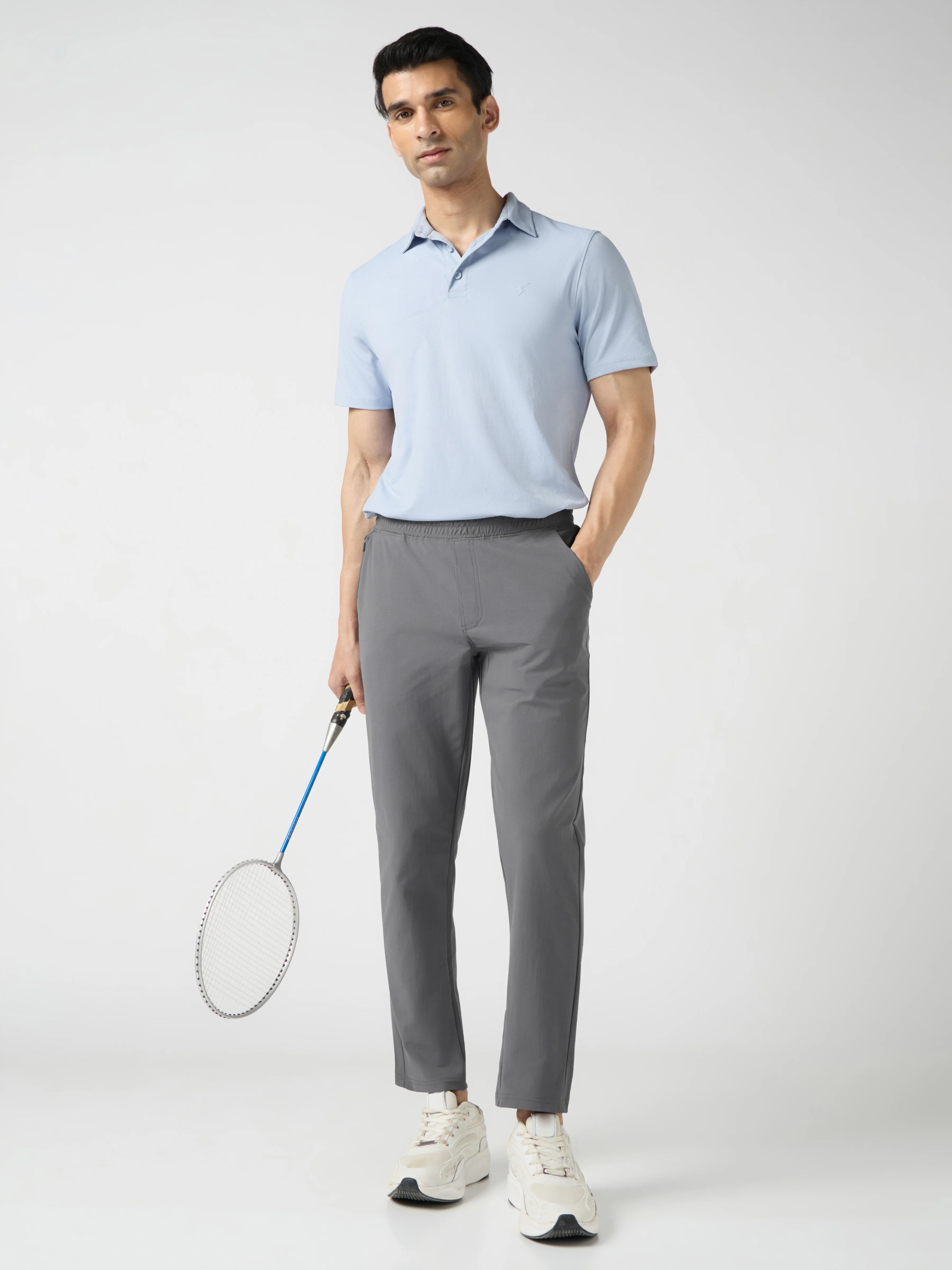 Men Solid Relax Fit Trackpants with DURACOOL+ - Image 5