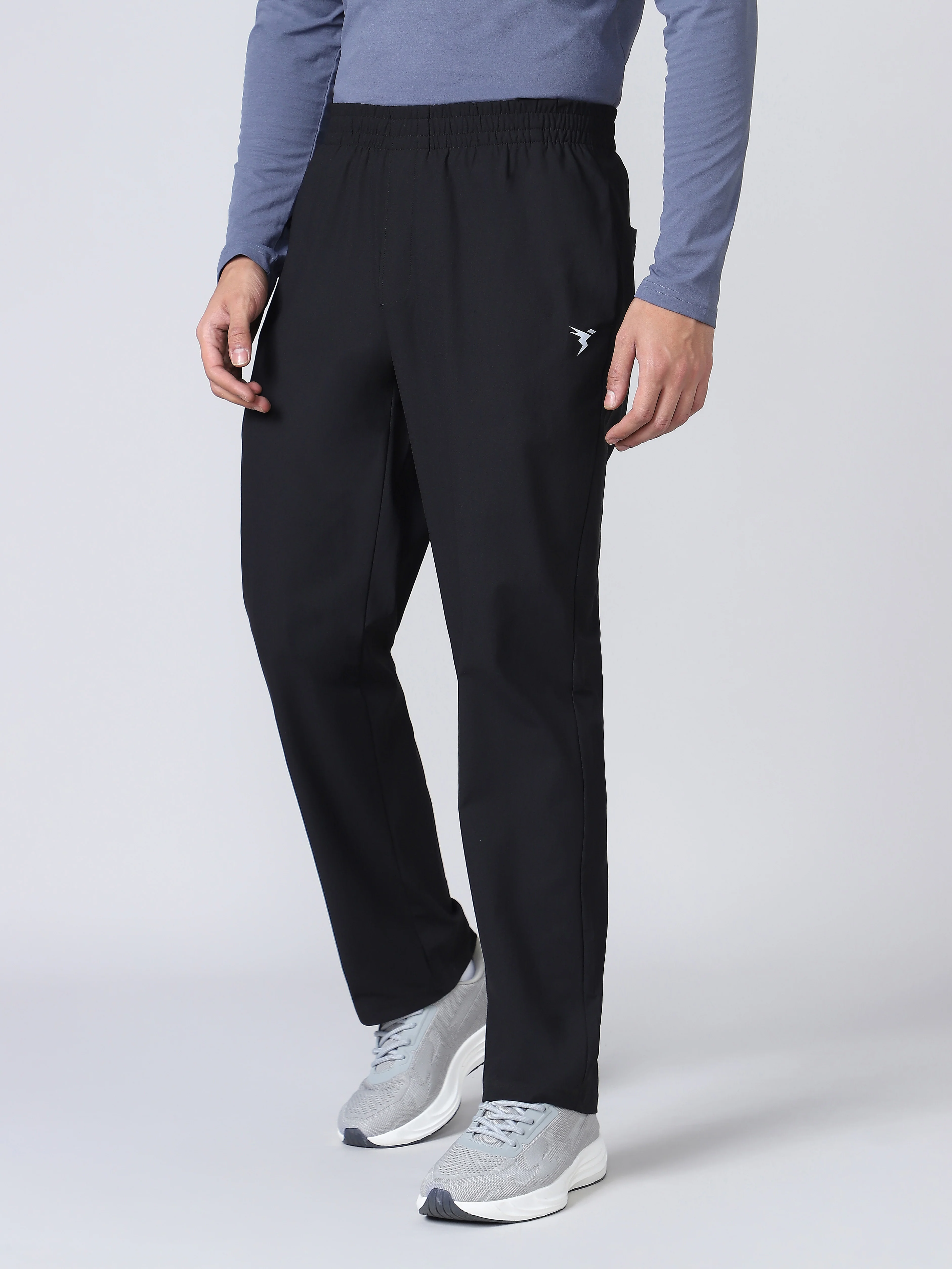 Men Solid Relax Fit Trackpants with DURACOOL+ - Image 3