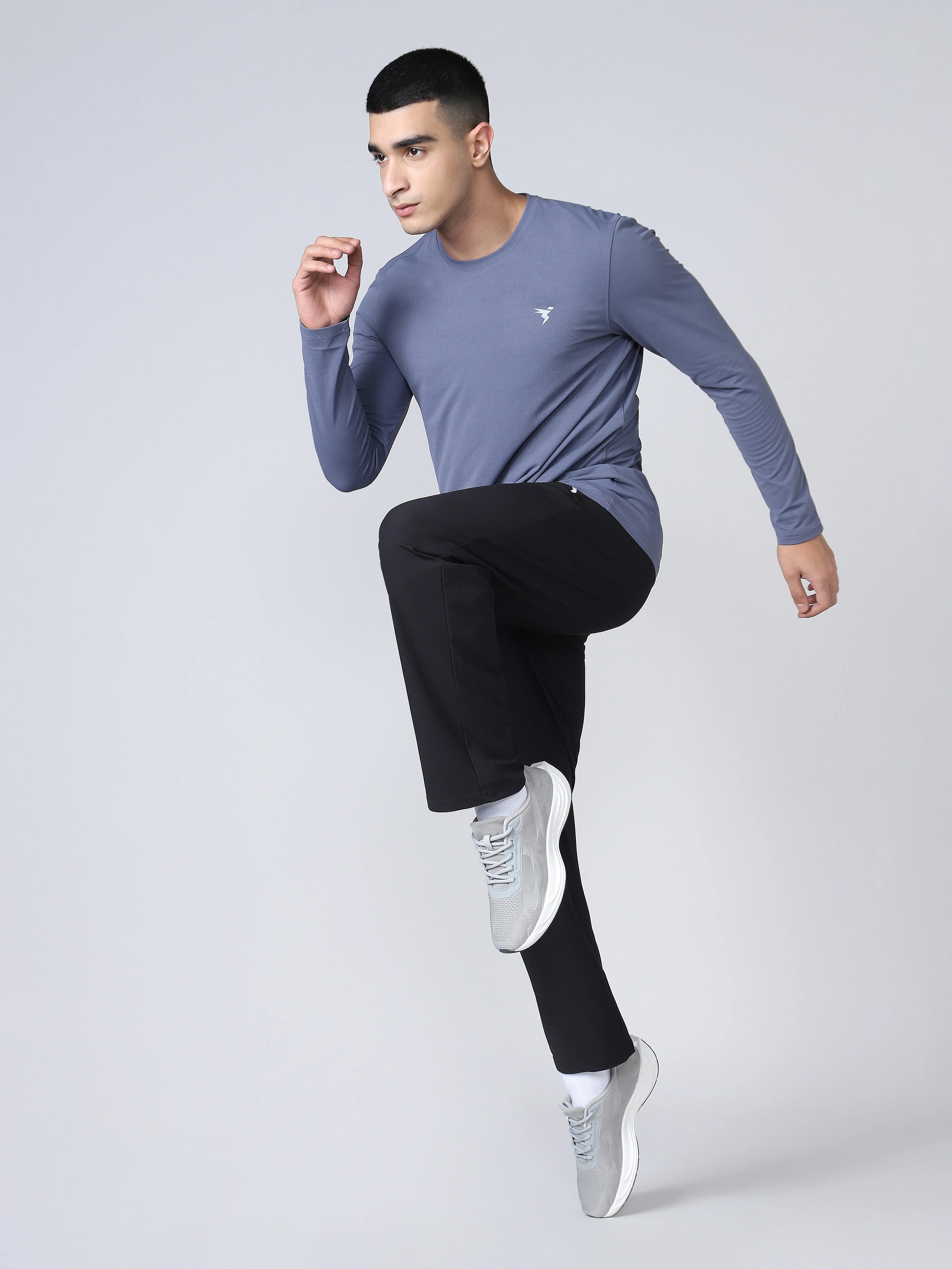 Men Solid Relax Fit Trackpants with DURACOOL+ - Image 4