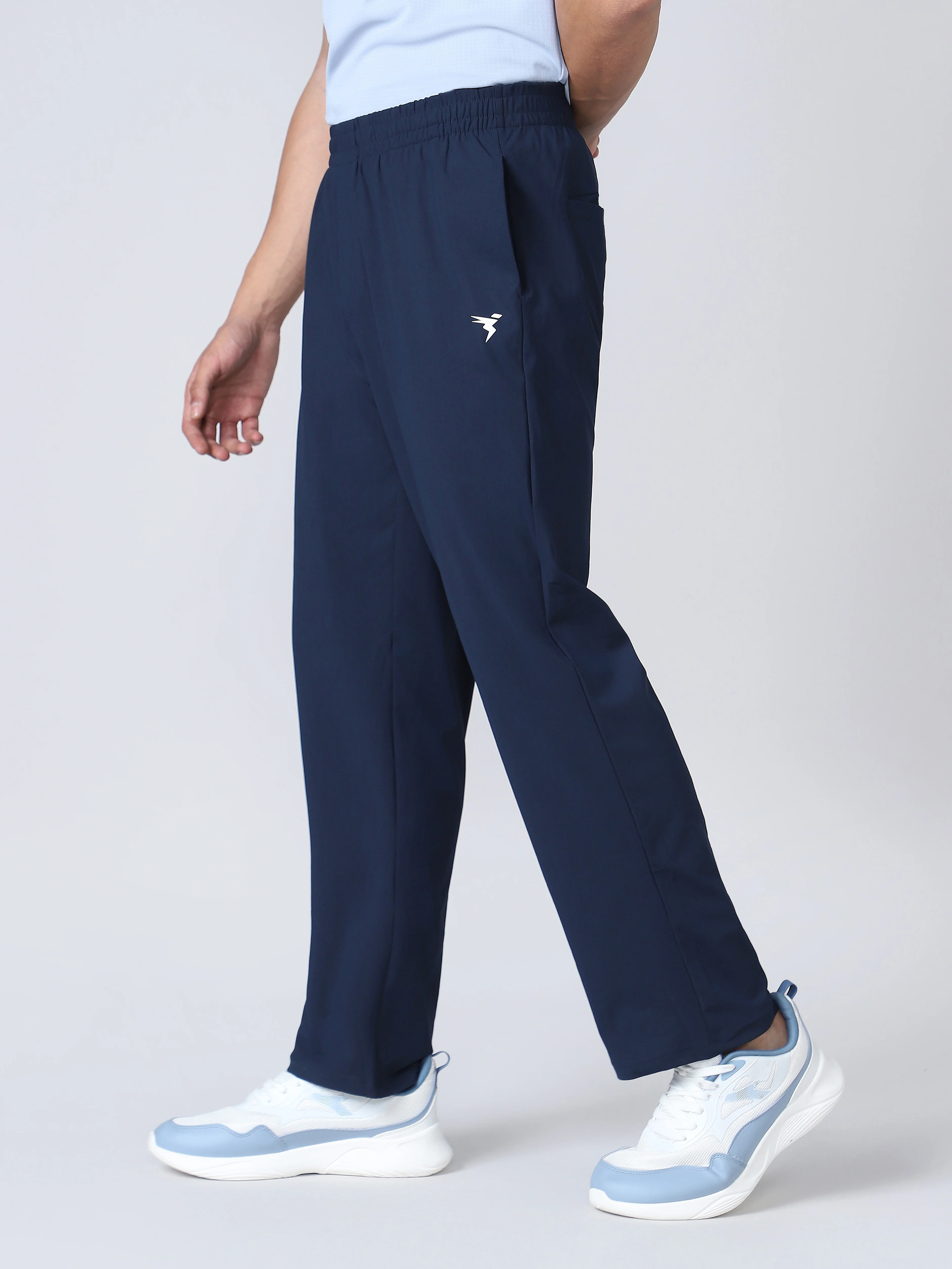 Men Solid Relax Fit Trackpants with DURACOOL+ - Image 3