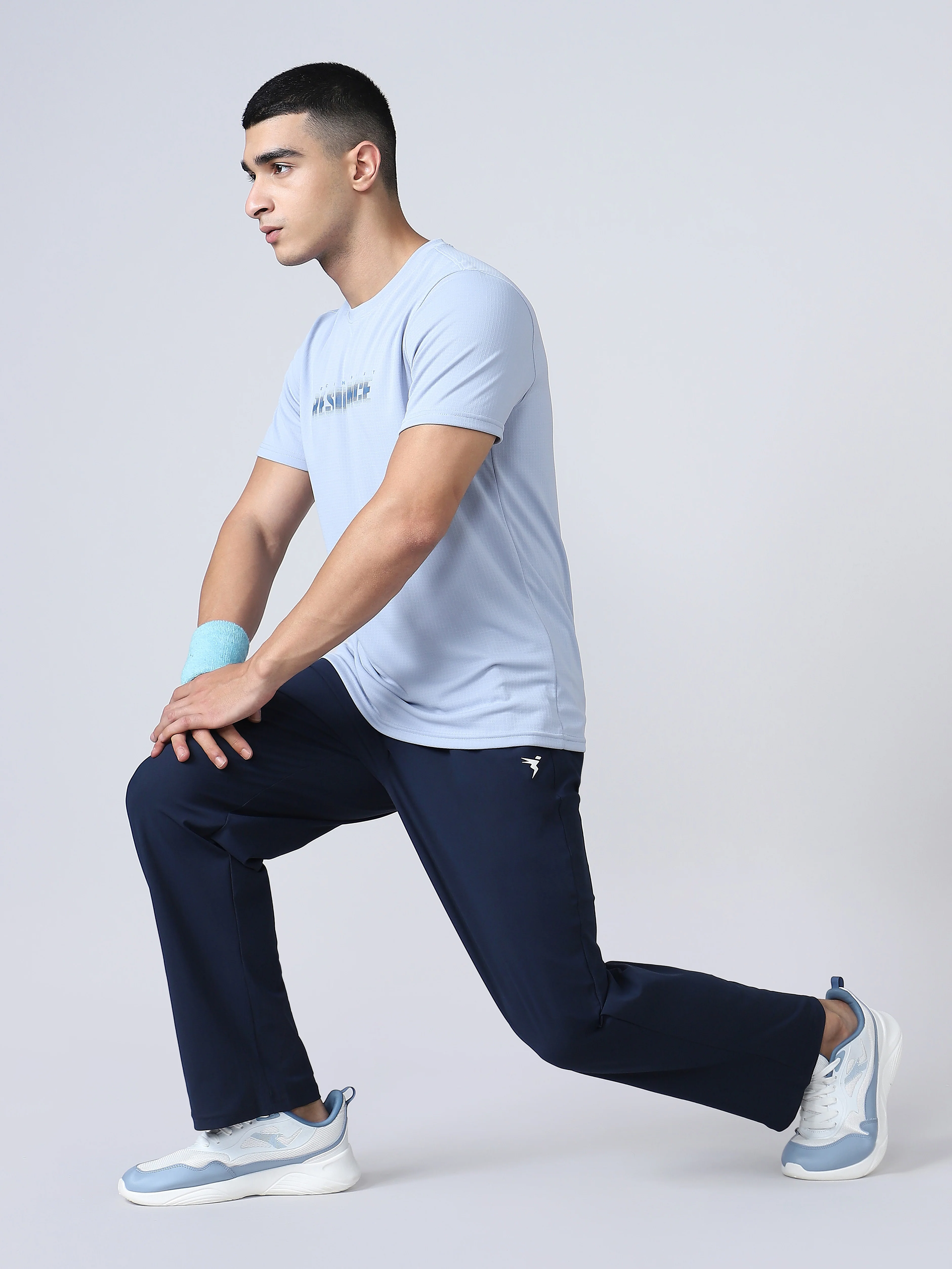 Men Solid Relax Fit Trackpants with DURACOOL+ - Image 4