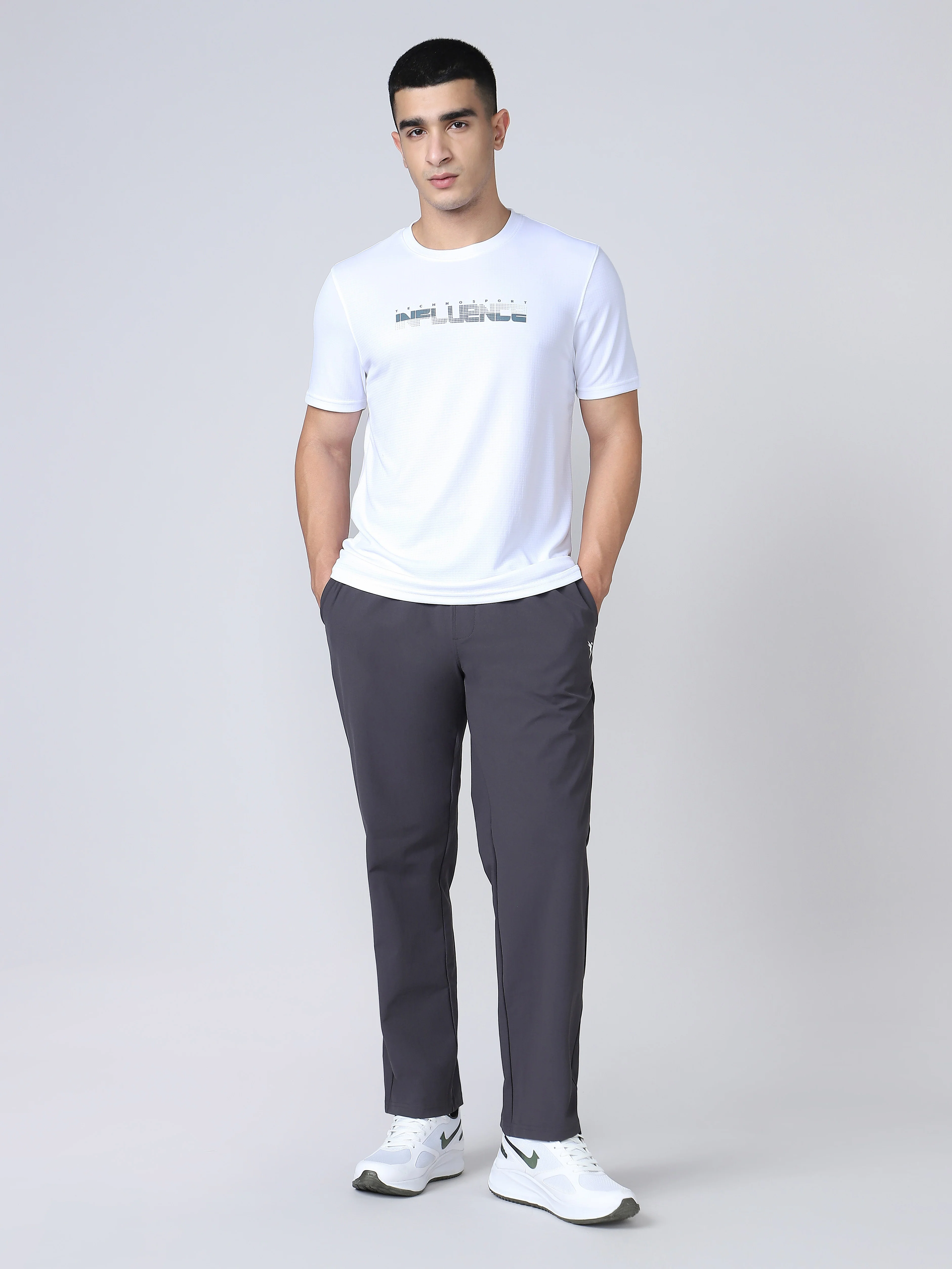 Men Solid Relax Fit Trackpants with DURACOOL+ - Image 6
