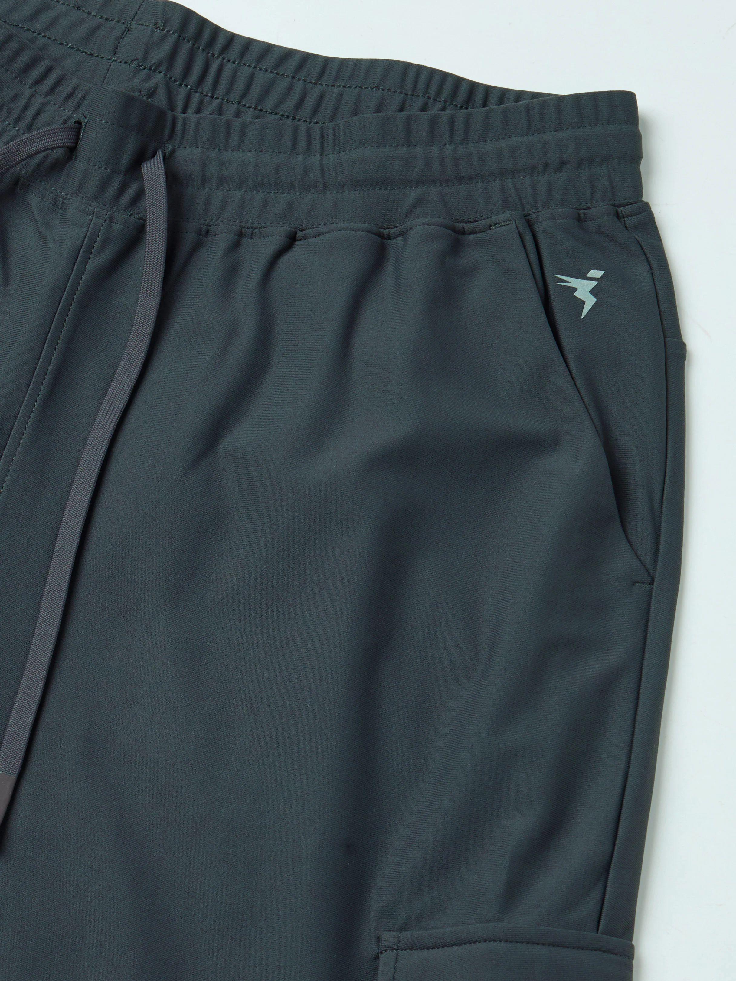 Men Solid Slim Fit Cargo Joggers with DURACOOL+ - Image 7