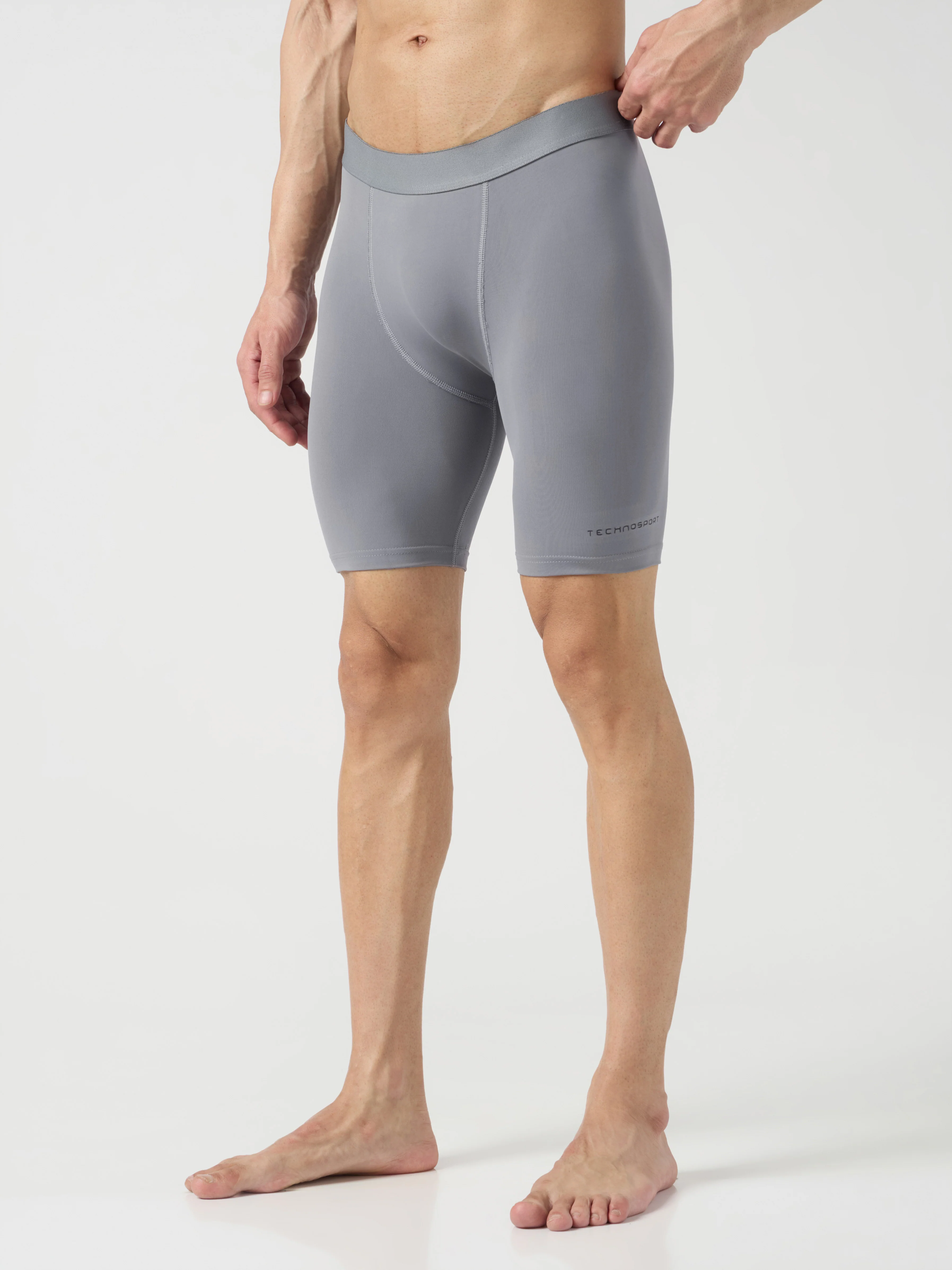 Men Solid Slim Fit Compression Tights with ELASTO LITE - Image 3