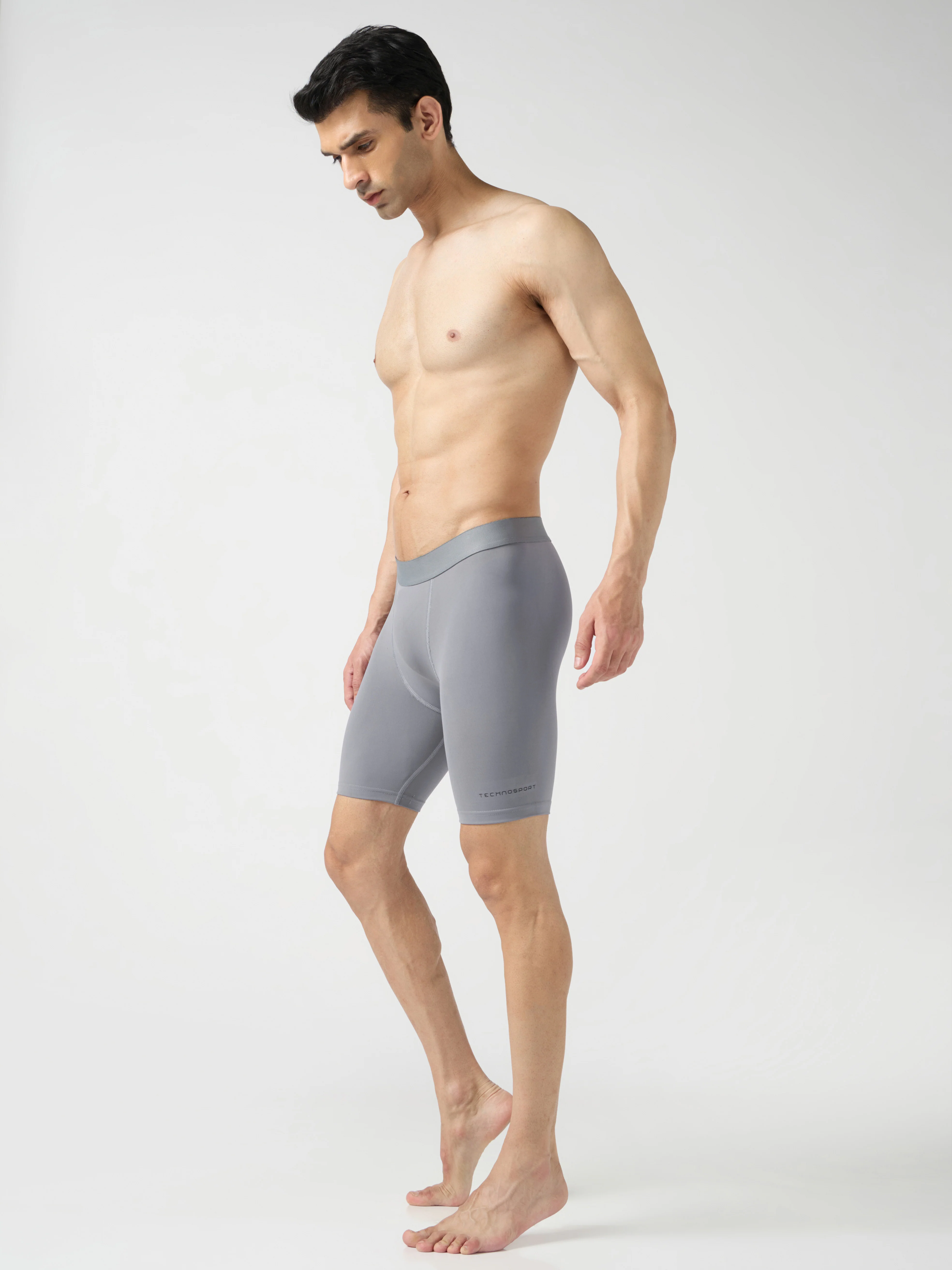 Men Solid Slim Fit Compression Tights with ELASTO LITE - Image 5