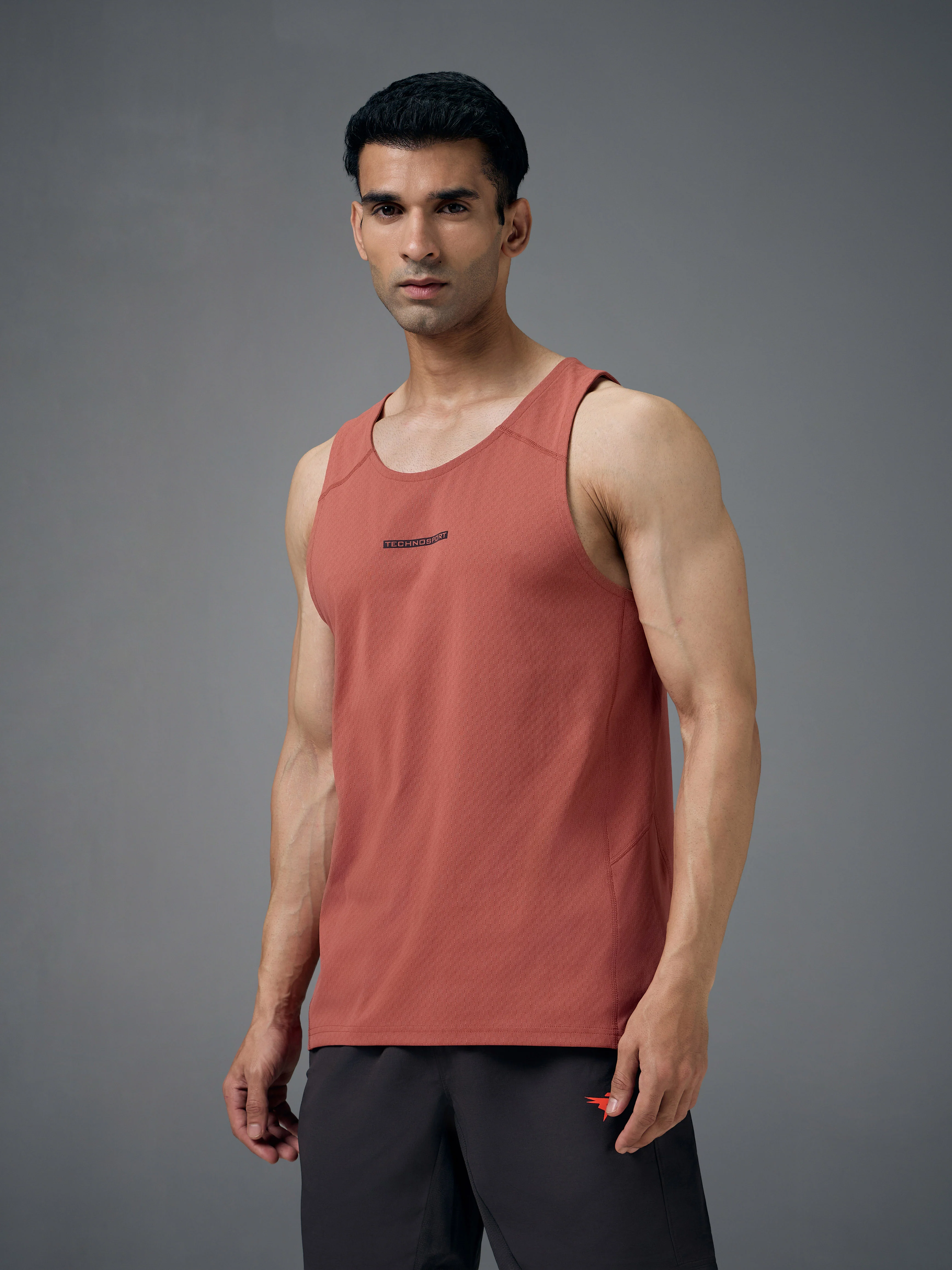 Men Jacquard Slim Fit Crew Neck Innerwear Vest with ELASTO LITE - Image 4