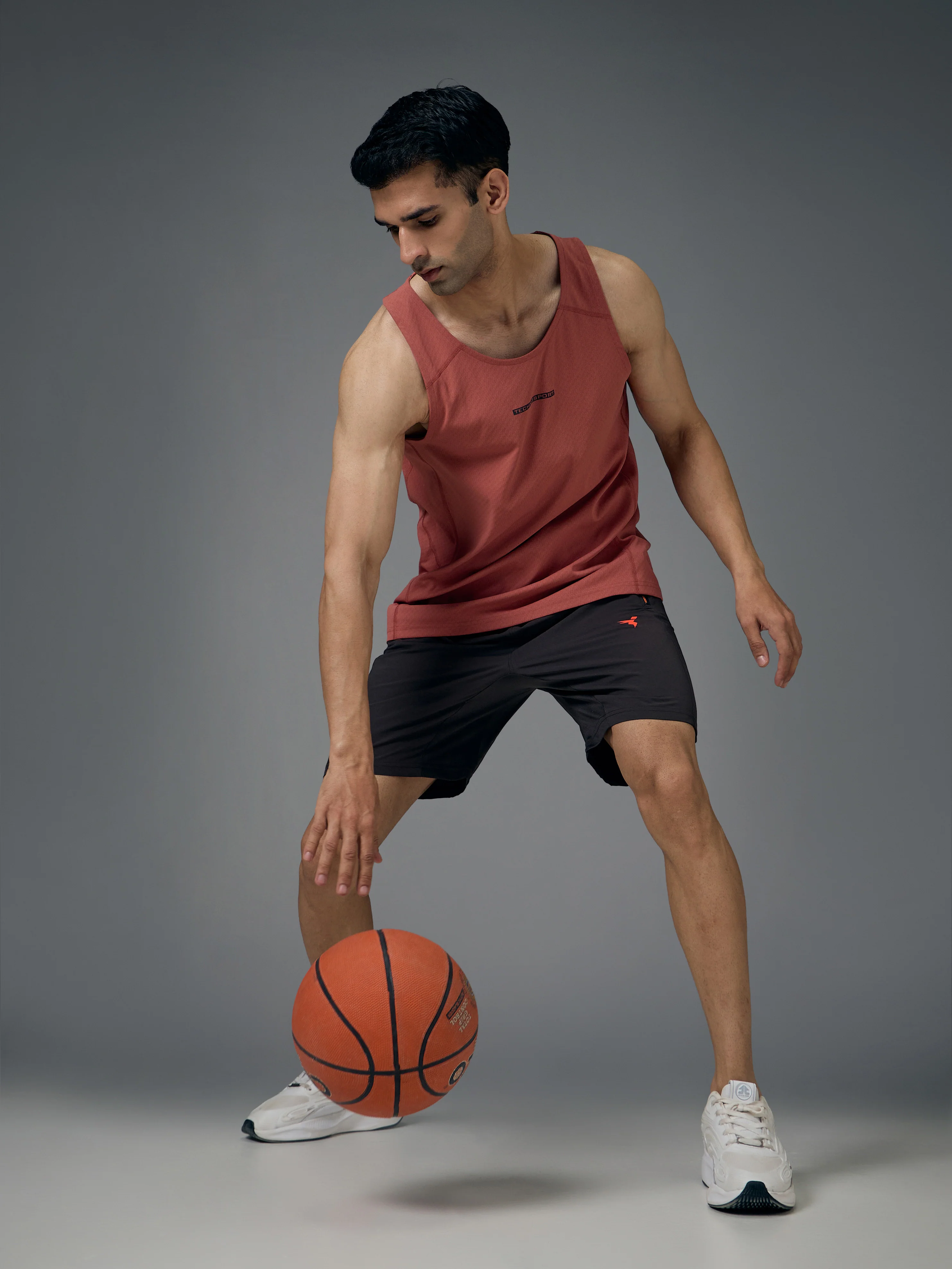Men Jacquard Slim Fit Crew Neck Innerwear Vest with ELASTO LITE - Image 5