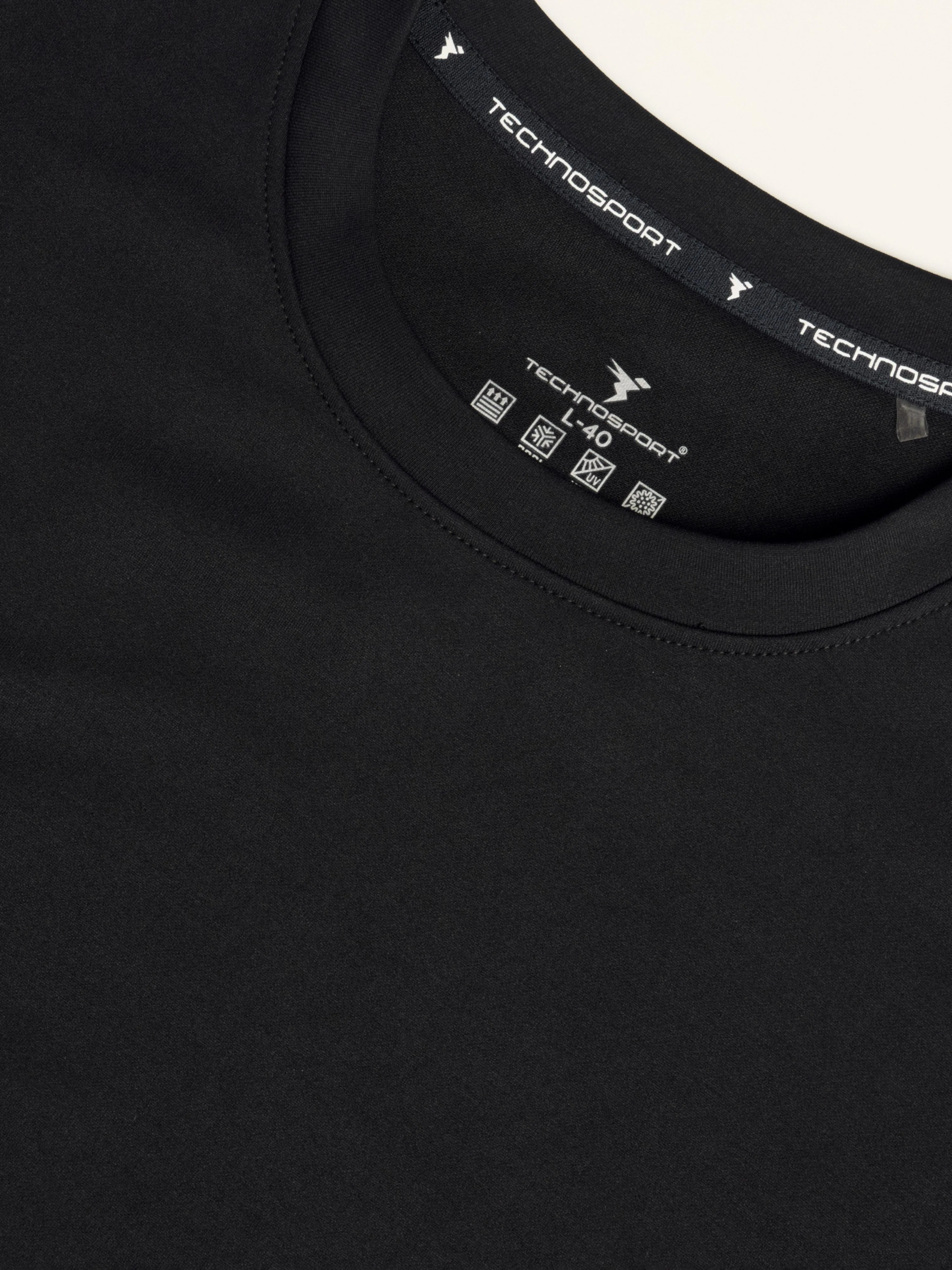 Men Solid  Oversized Crew Neck T-shirt with ELASTO PLUS - Image 7