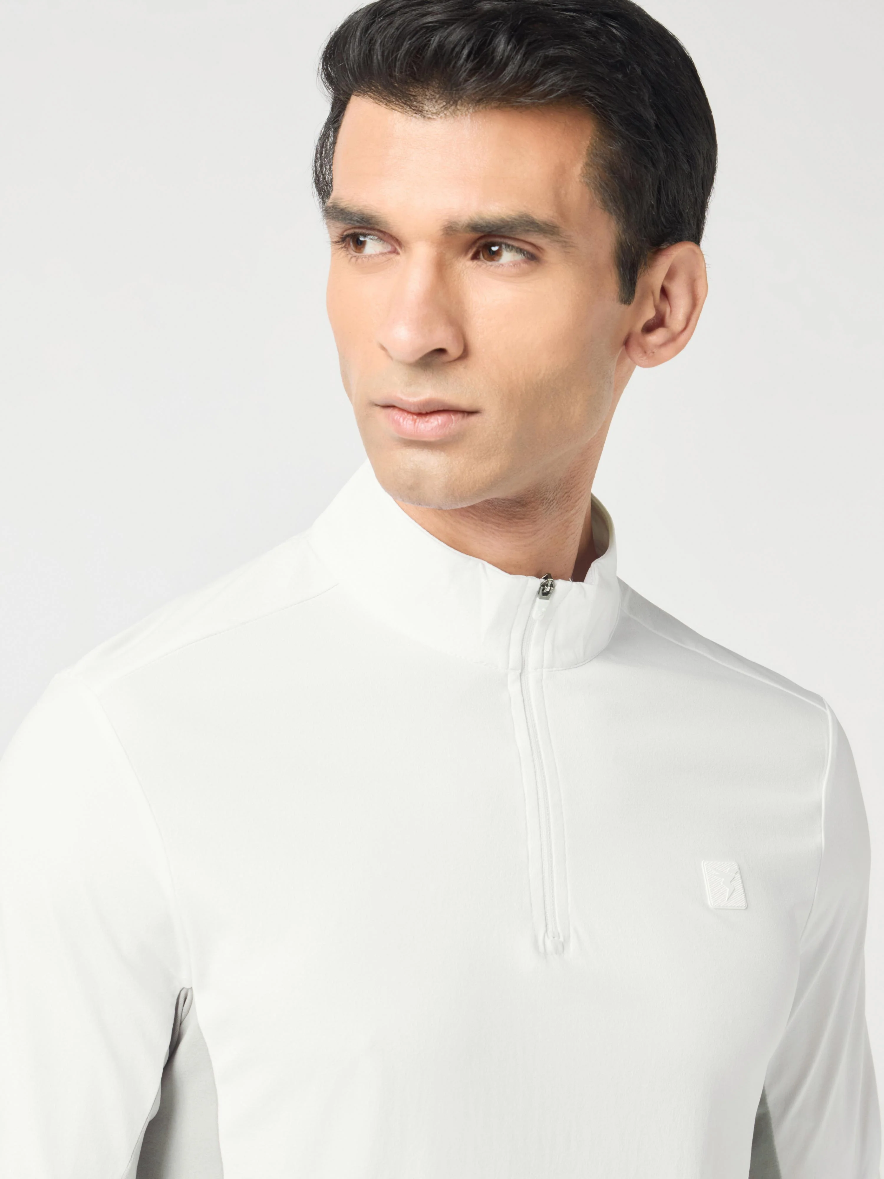 Men Solid Slim Fit Crew Neck T-shirt with ELASTO PLUS - Image 5