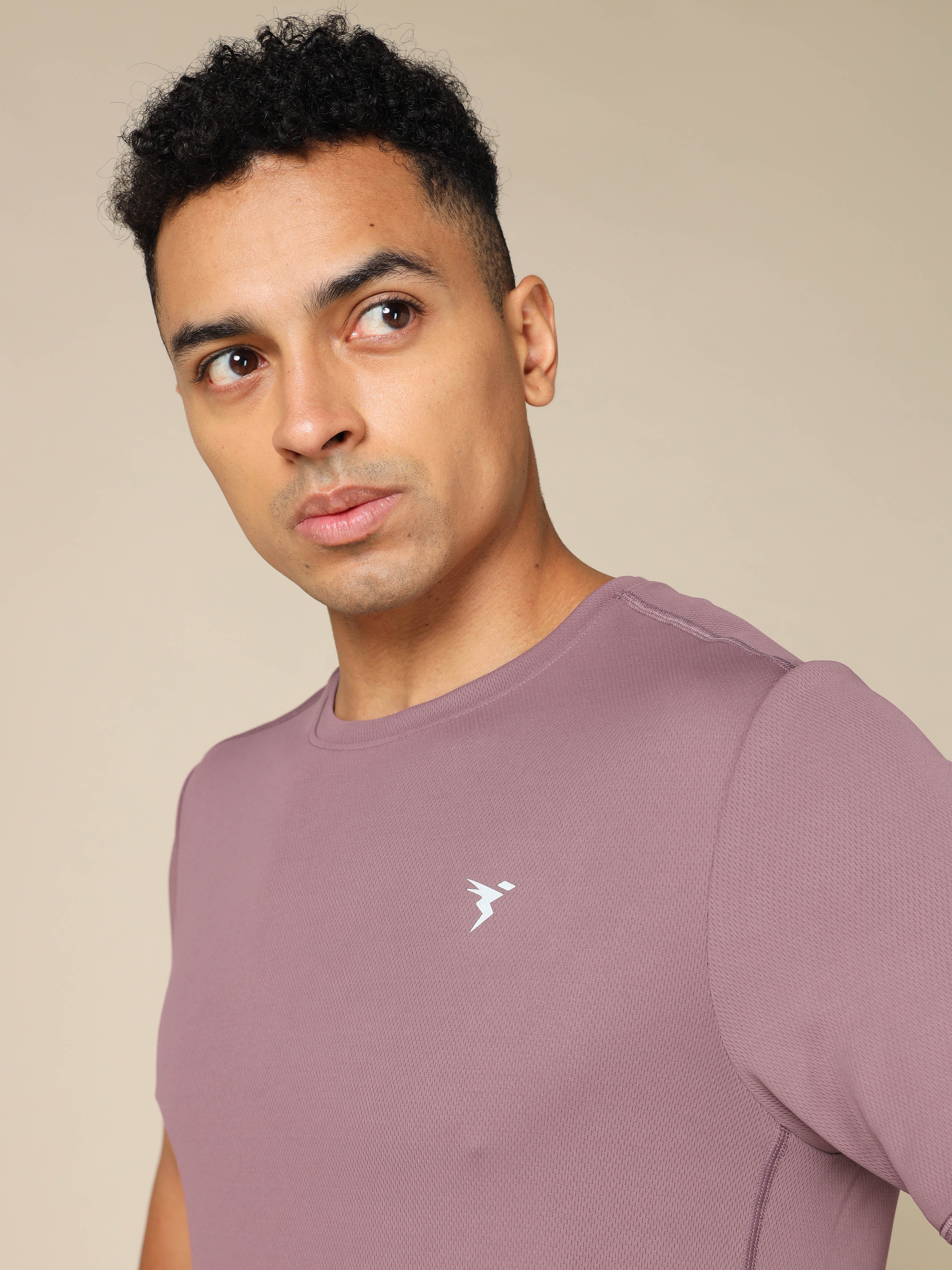 Men Solid Slim Fit Crew Neck T-shirt with TECHNO COOL+ - Image 6