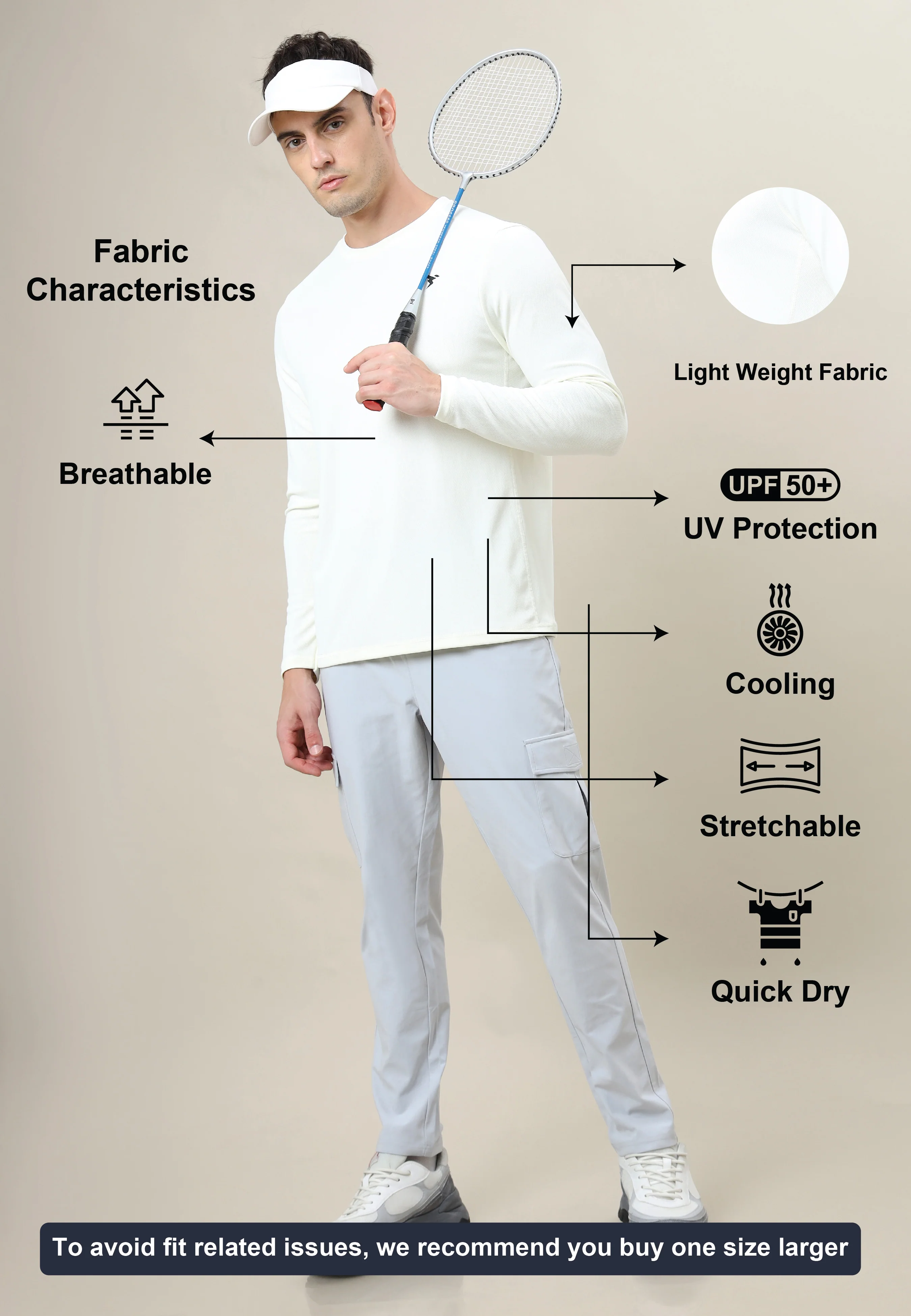 Men Solid Slim Fit Crew Neck T-shirt with TECHNO COOL+ - Image 4