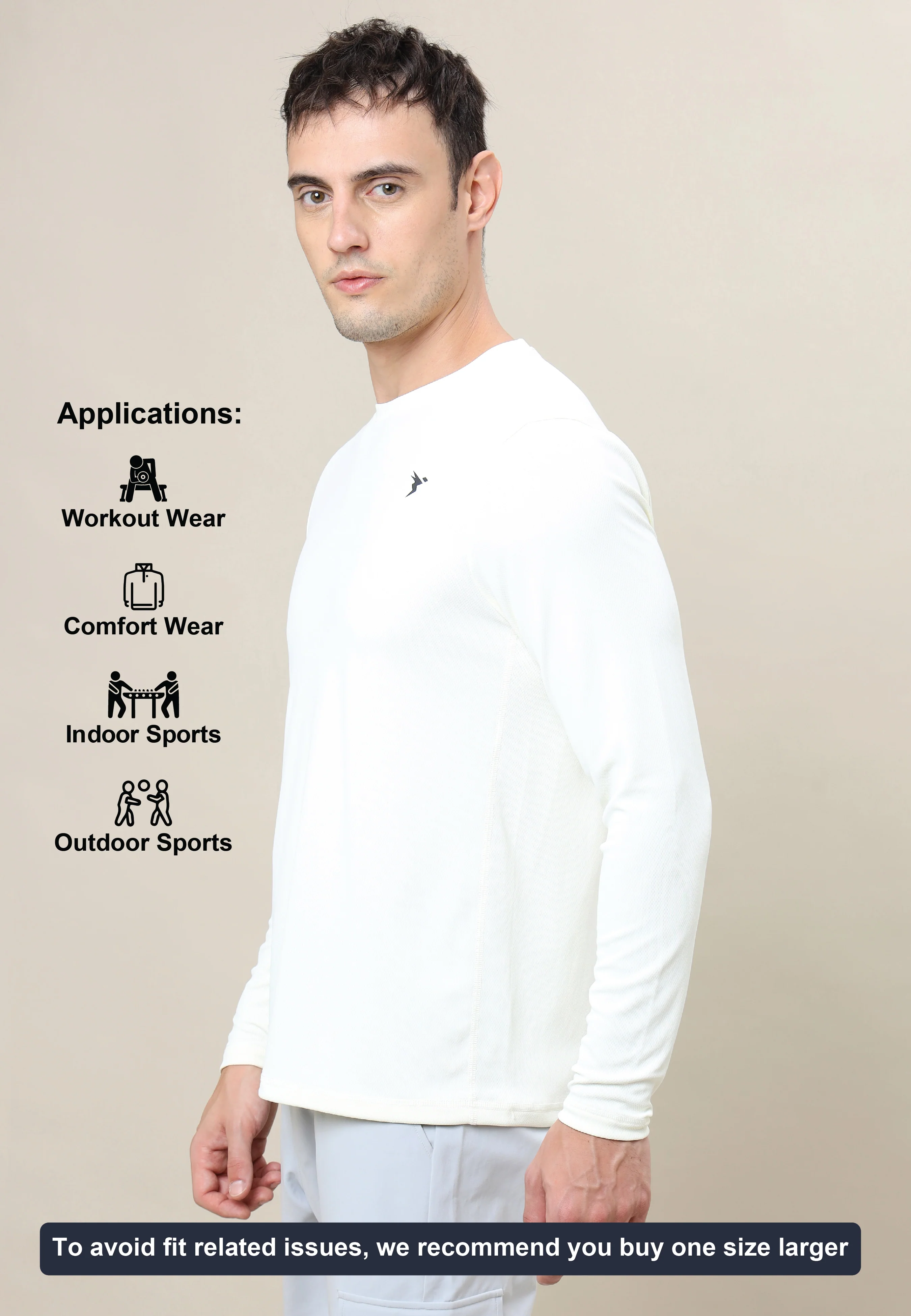 Men Solid Slim Fit Crew Neck T-shirt with TECHNO COOL+ - Image 5