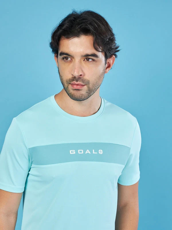 Men Solid Slim Fit Crew Neck T-shirt with TECHNO COOL+ - Image 5