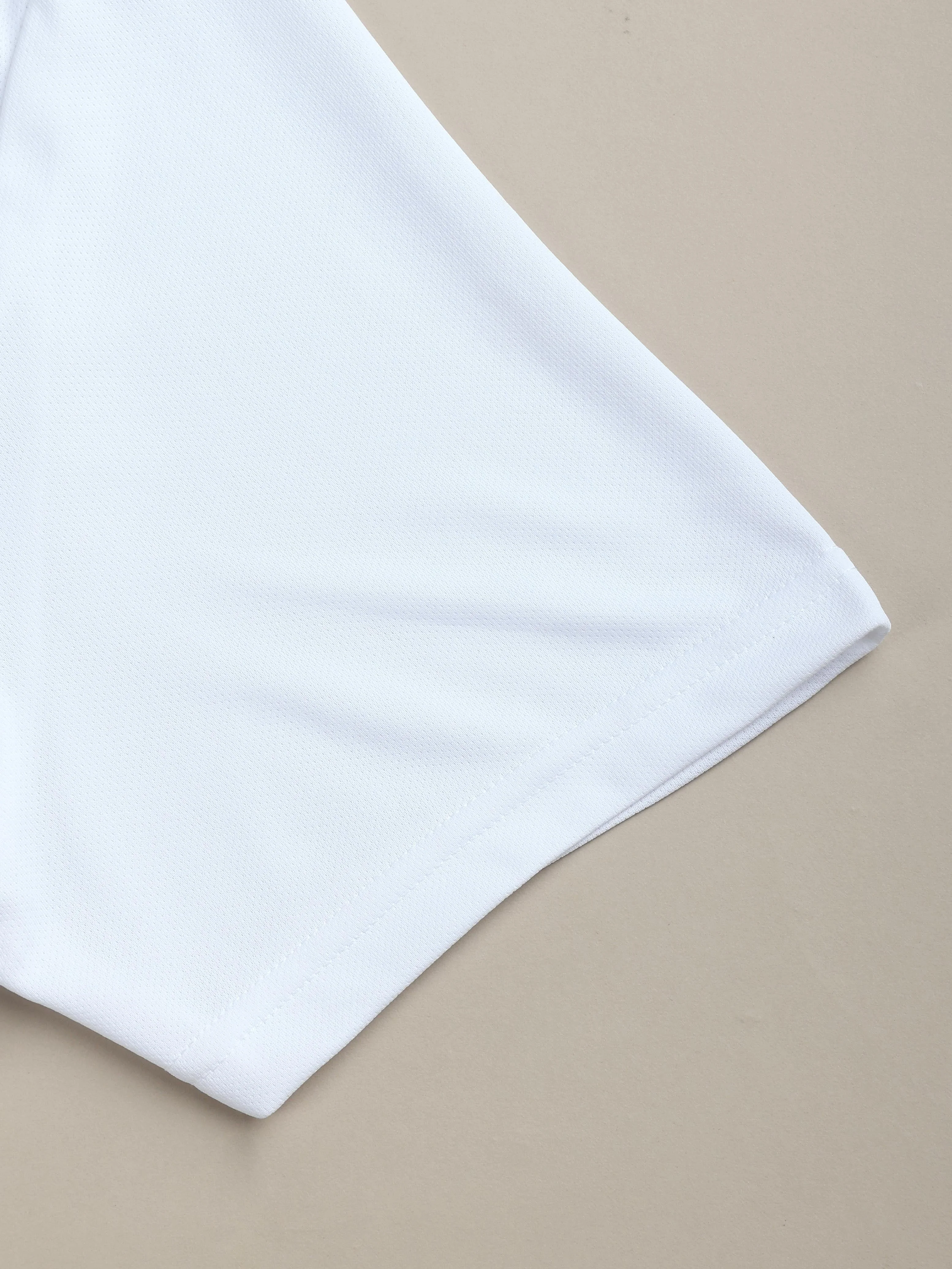 Men Solid Slim Fit Crew Neck T-shirt with TECHNO COOL+ - Image 10