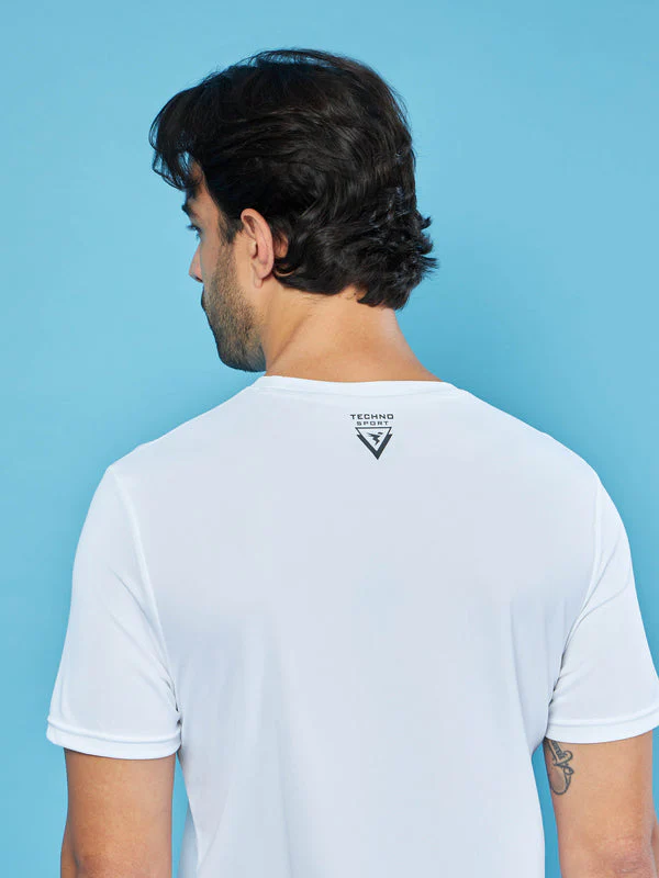Men Solid Slim Fit Crew Neck T-shirt with TECHNO COOL+ - Image 8