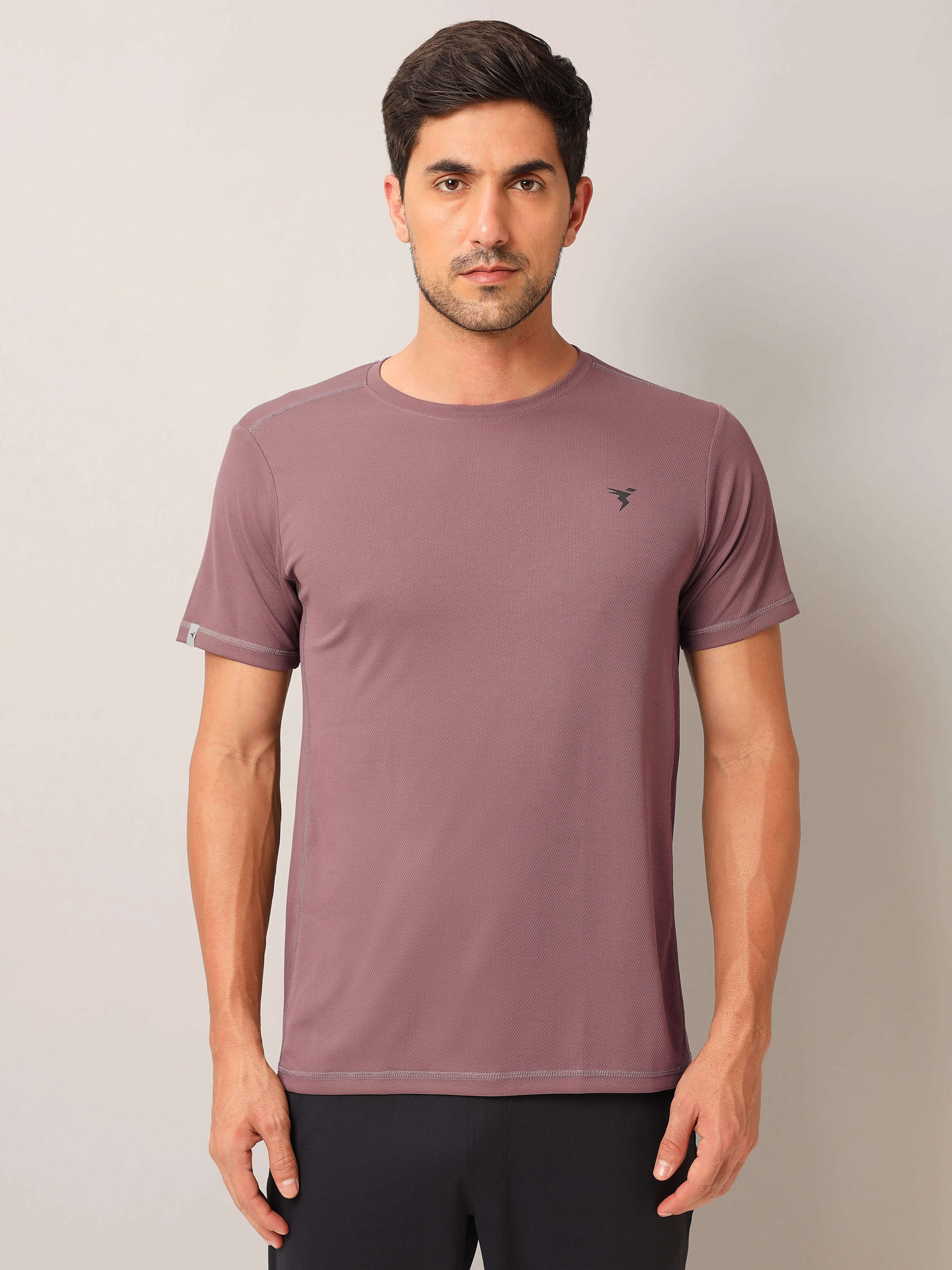 Men Solid Slim Fit Crew Neck T-shirt with TECHNO COOL+ (Pack of 2) - Image 2