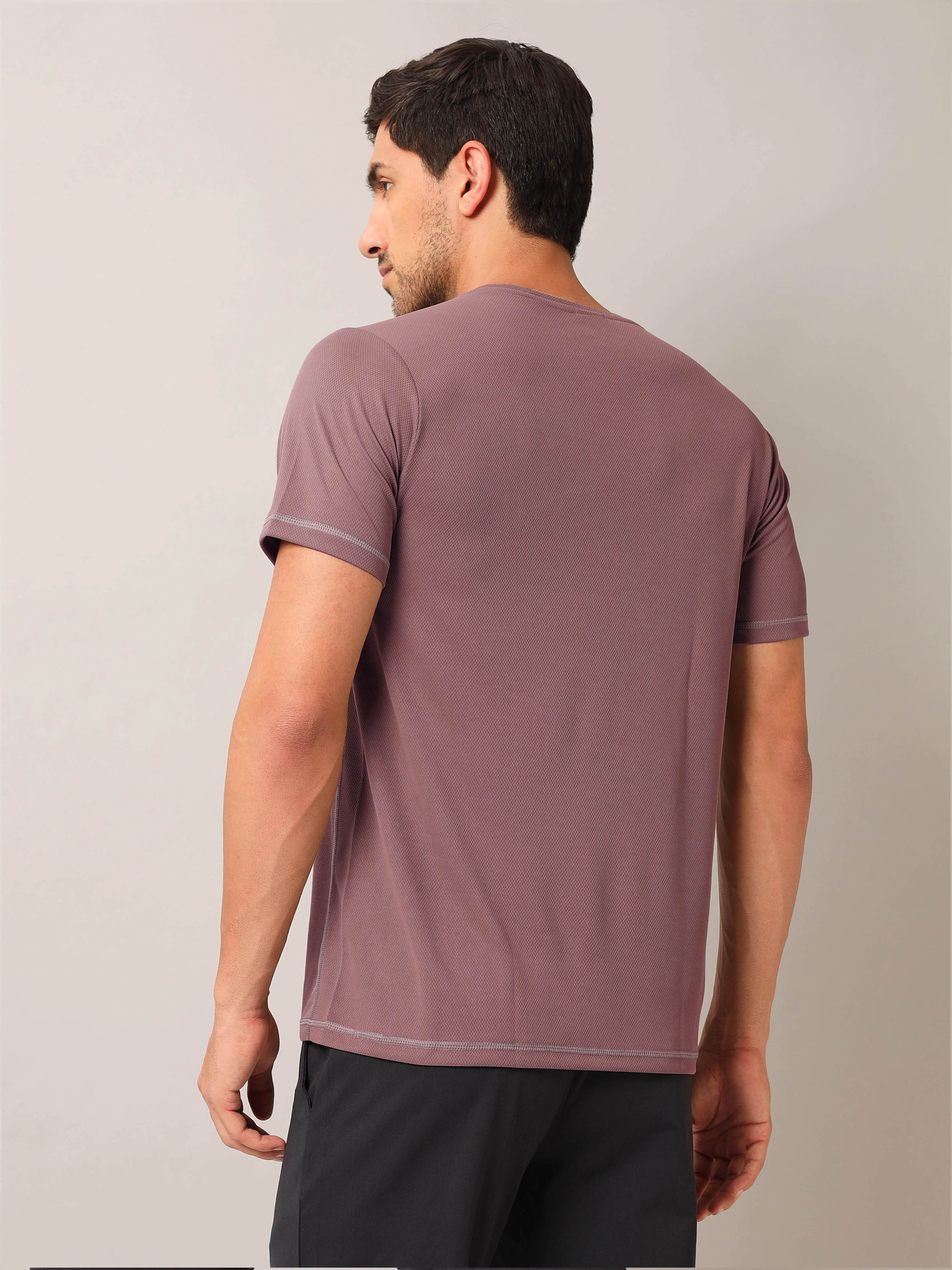 Men Solid Slim Fit Crew Neck T-shirt with TECHNO COOL+ (Pack of 2) - Image 5