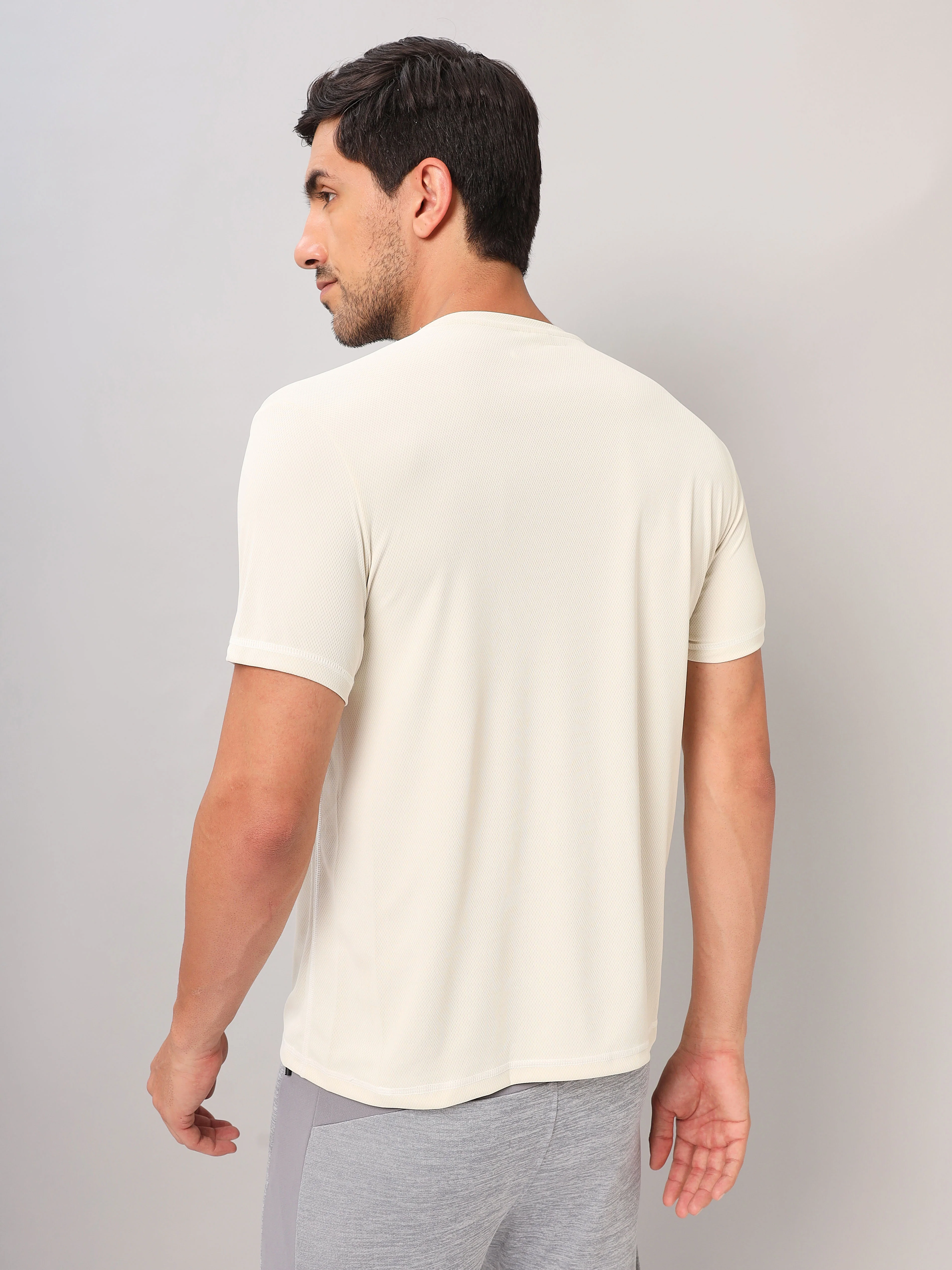 Men Solid Slim Fit Crew Neck T-shirt with TECHNO COOL+ (Pack of 2) - Image 3
