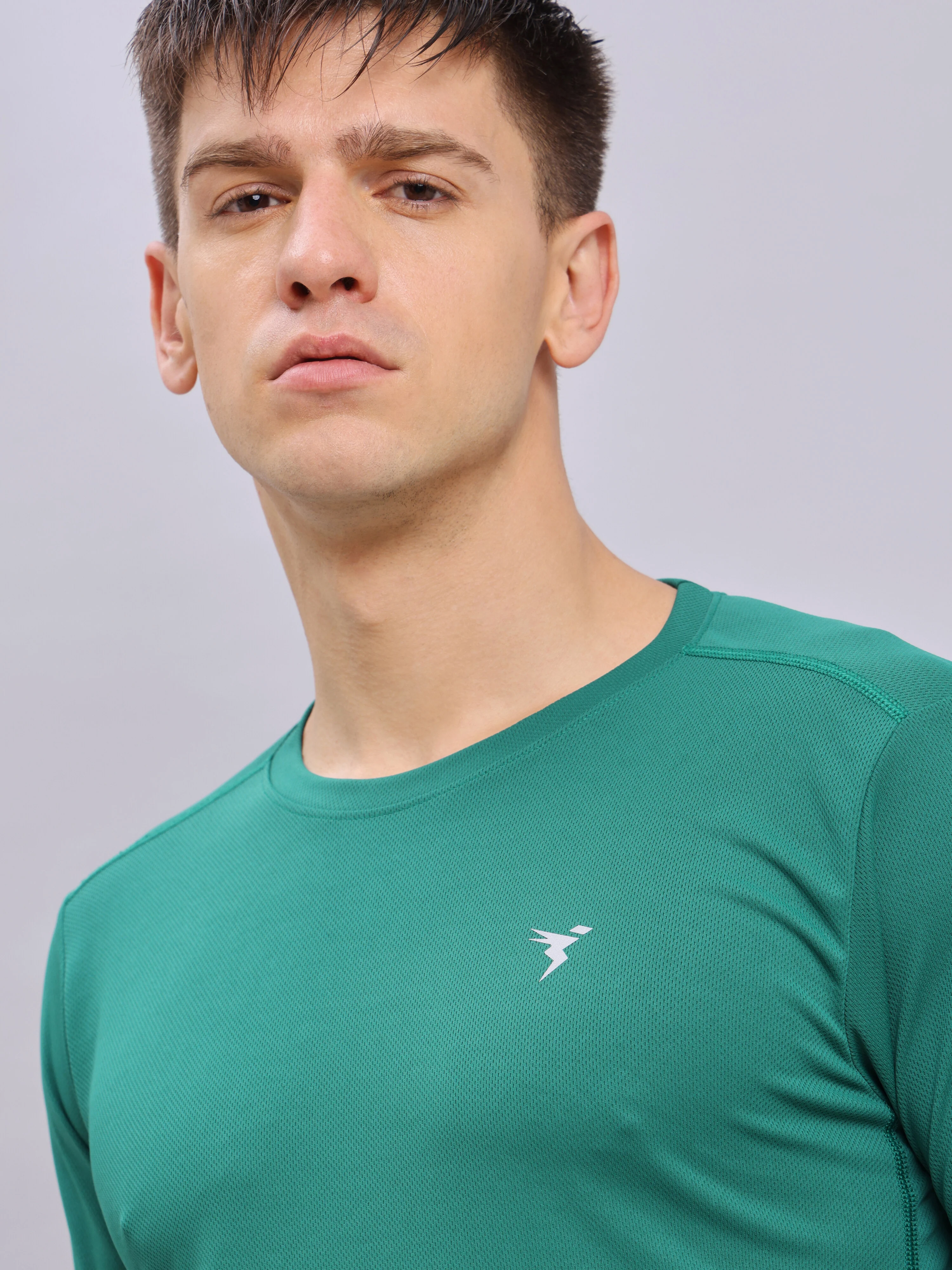 Men Solid Slim Fit Crew Neck T-shirt with TECHNO COOL+ (Pack of 2) - Image 6