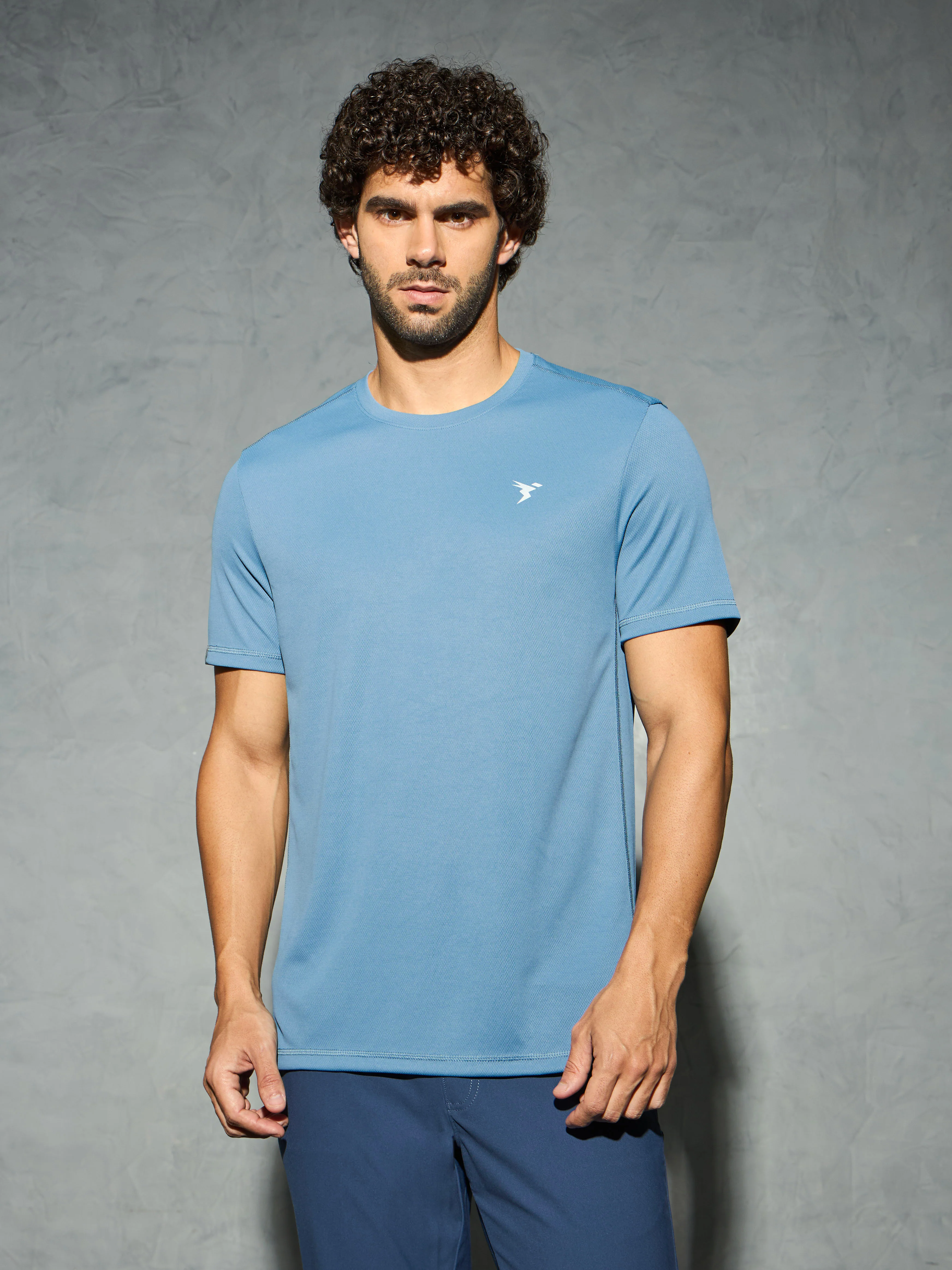 Men Solid Slim Fit Crew Neck T-shirt with TECHNO COOL+ (Pack of 3) - Image 2