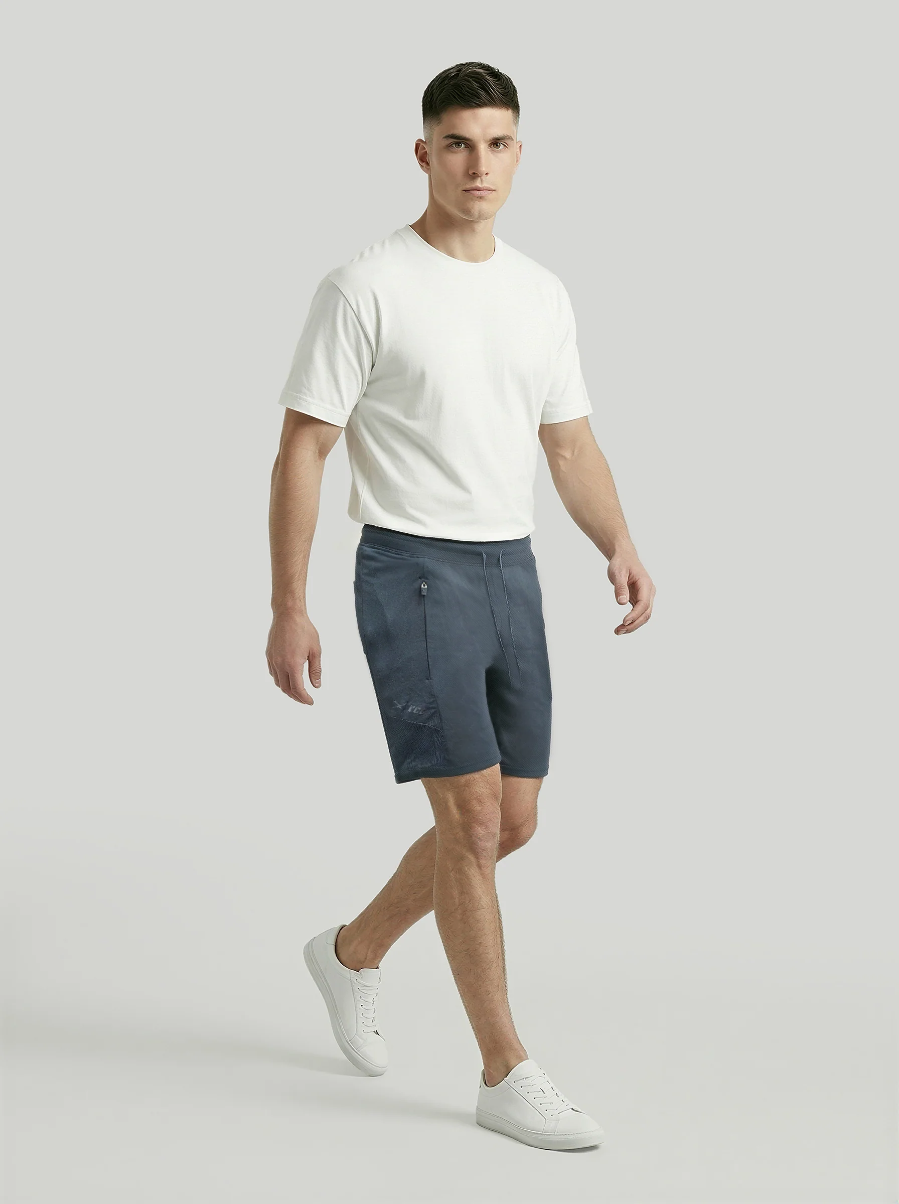 Men Solid Slim Fit Cricket Shorts with TECHNO DRY - Image 4